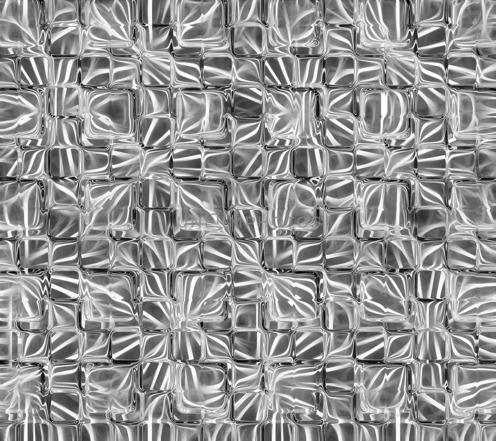 Abstract black and white mosaic fractal background gray tone