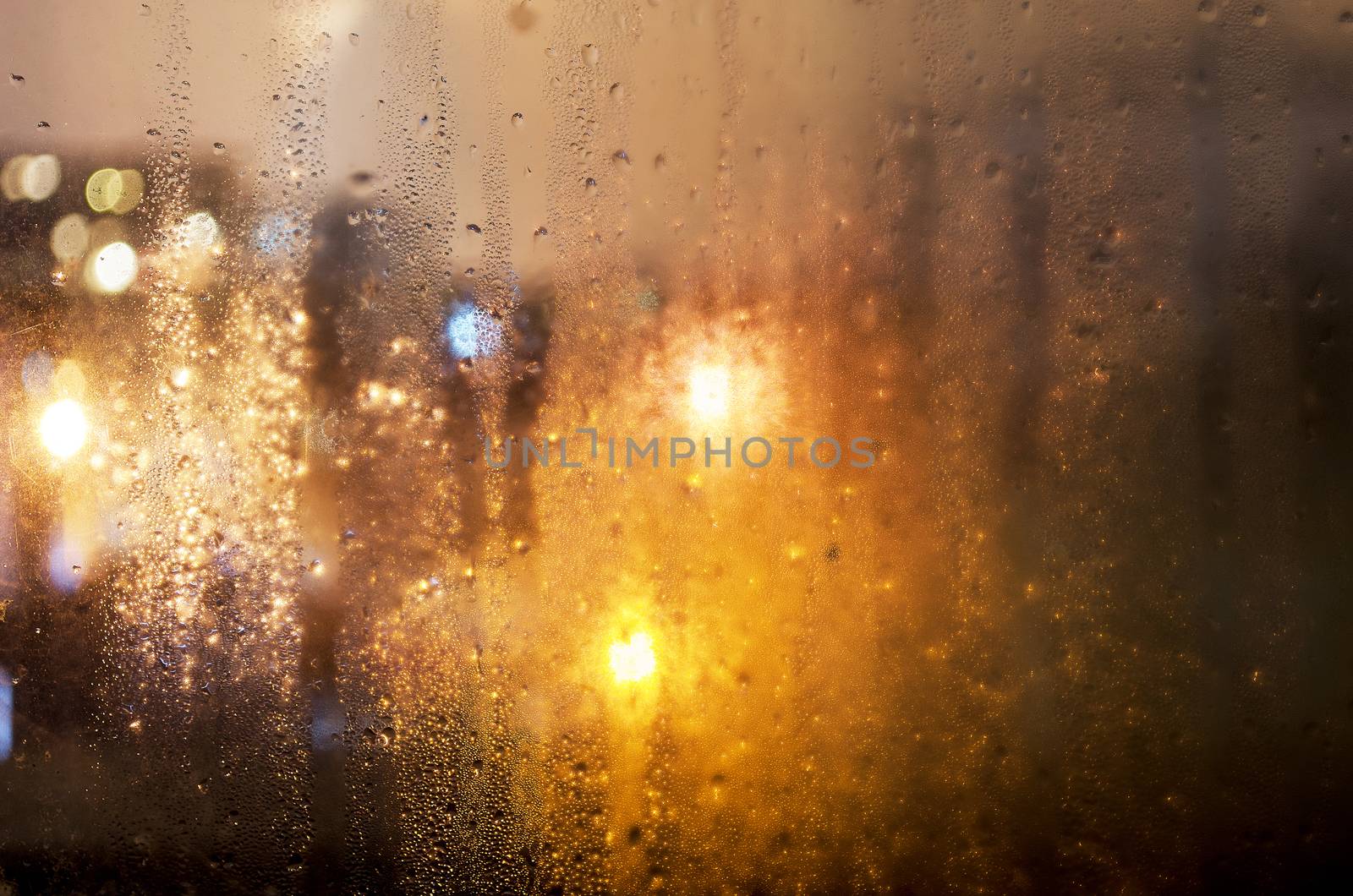 Water drops on window