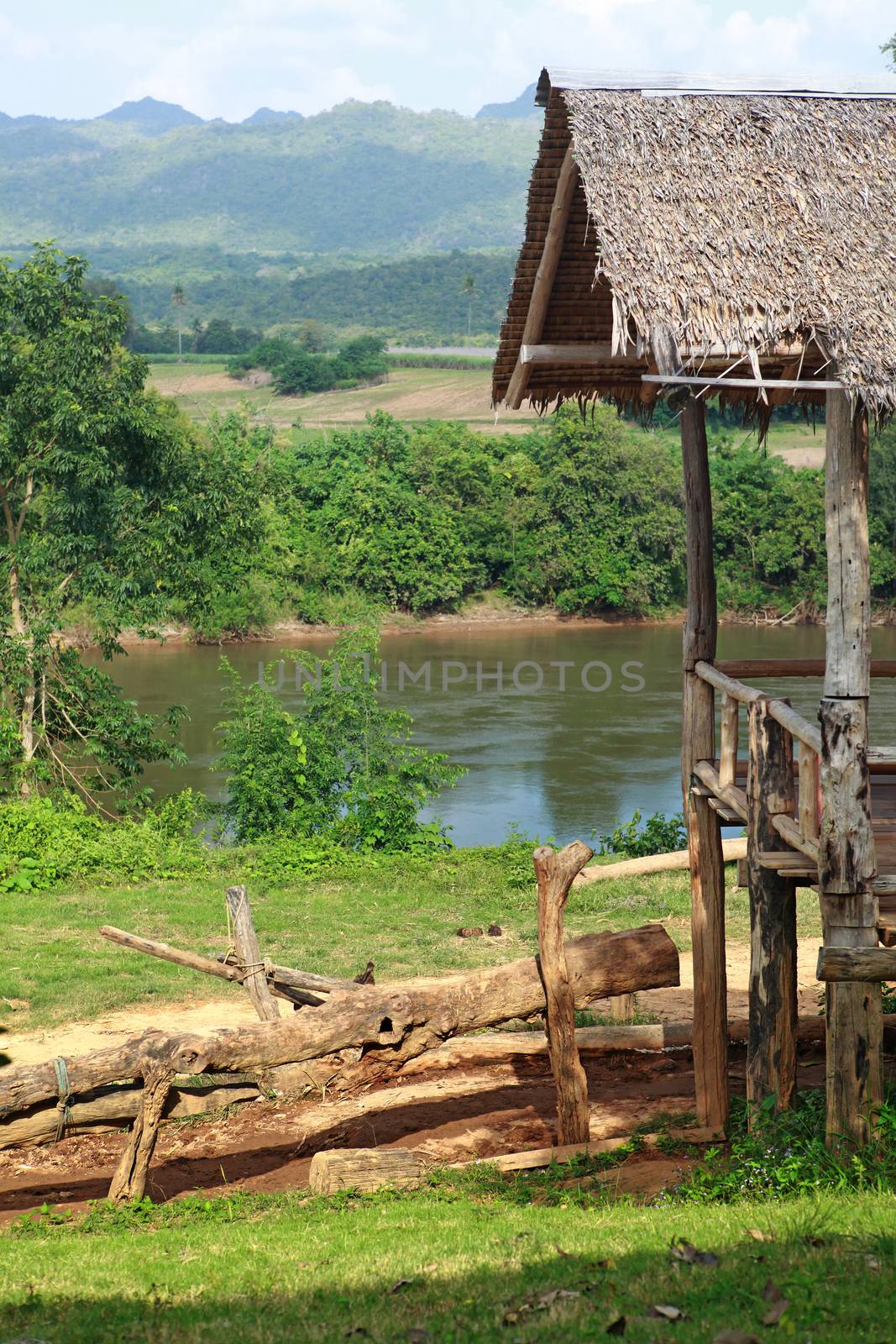 Hut near the mountain at Chiang Mai, Thailand