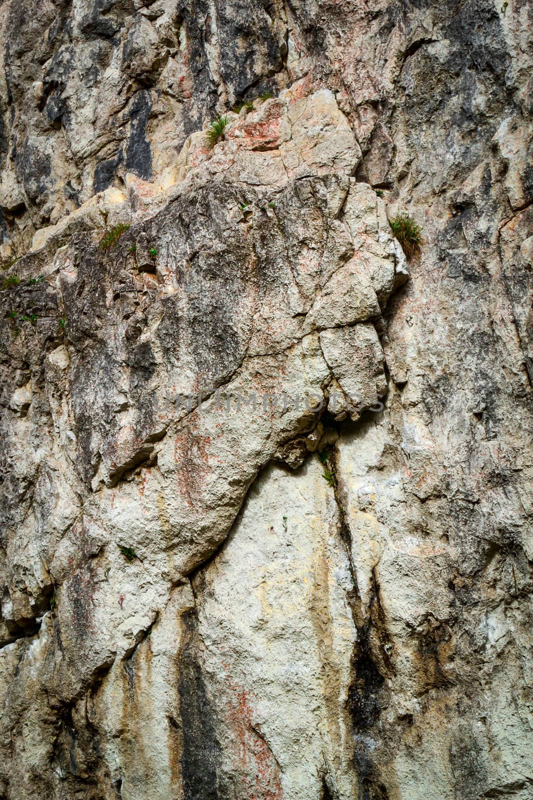 scary limestone rock wall by Ahojdoma