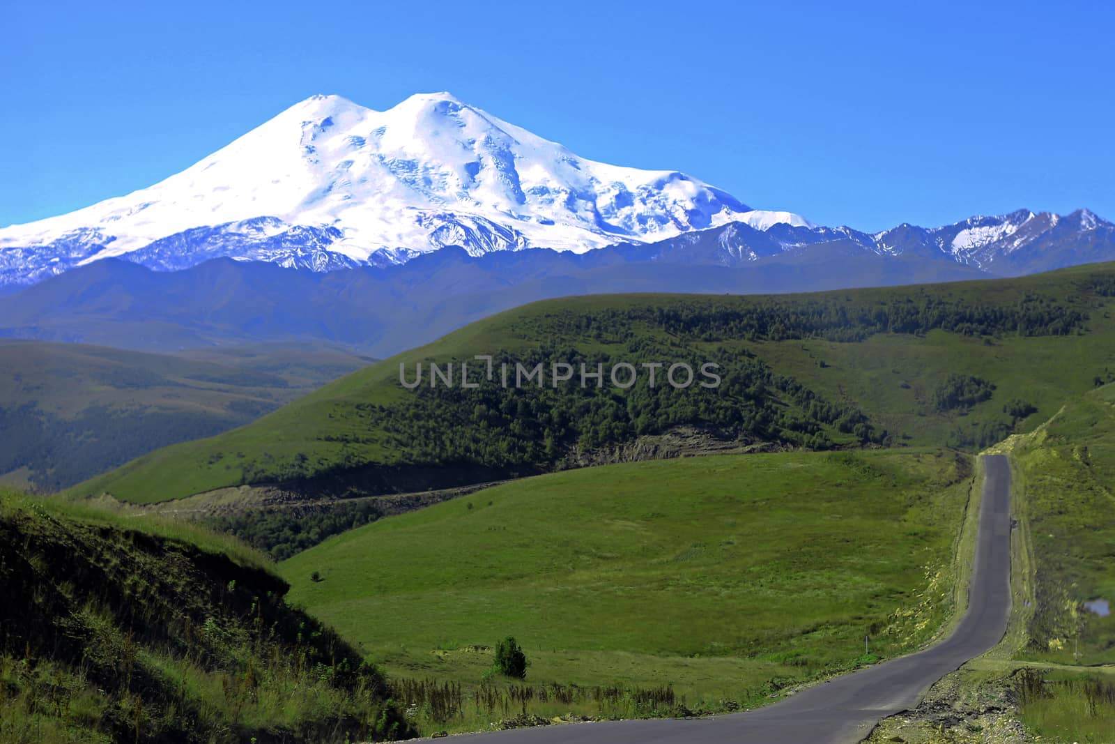 Elbrus mountain is highest peak of Europe