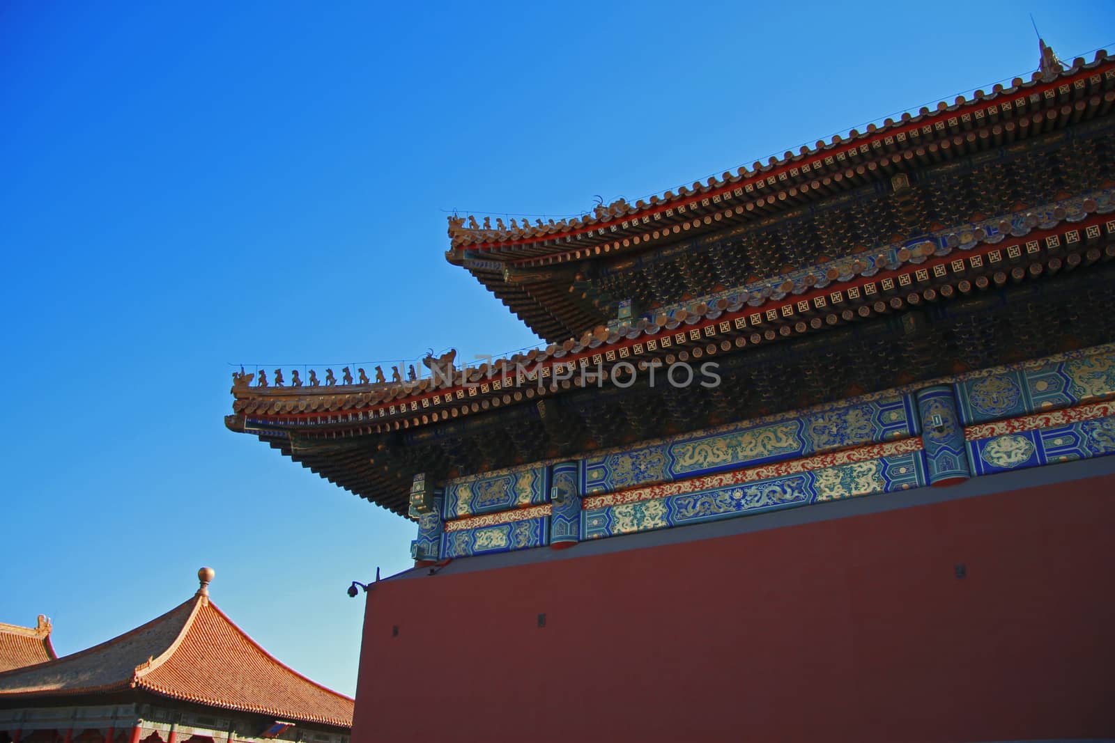 Temples of the Forbidden City in Beijing China