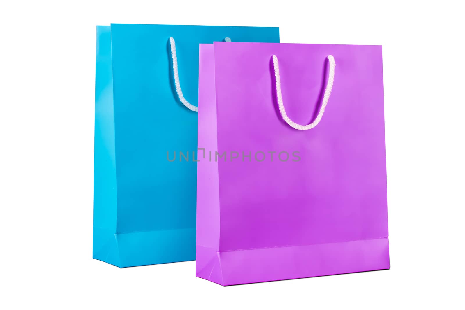 Shopping bags, isolated on white background.