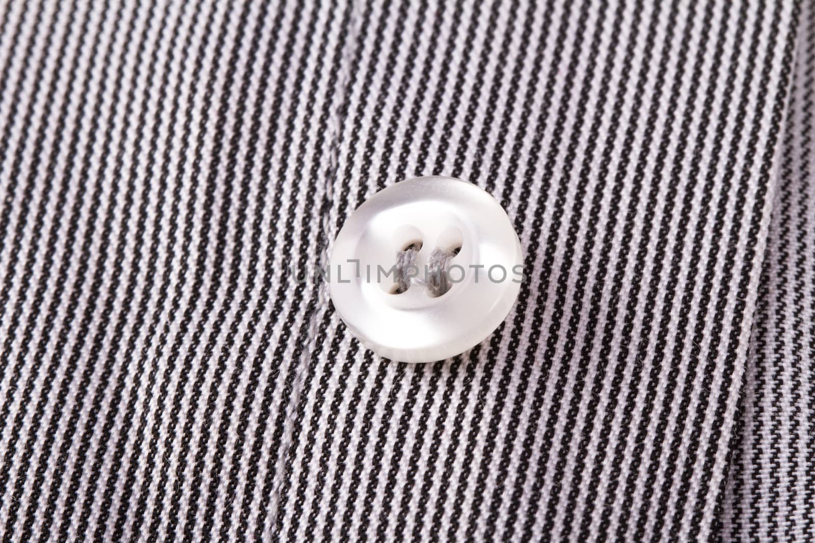 Close up view of shirt button.