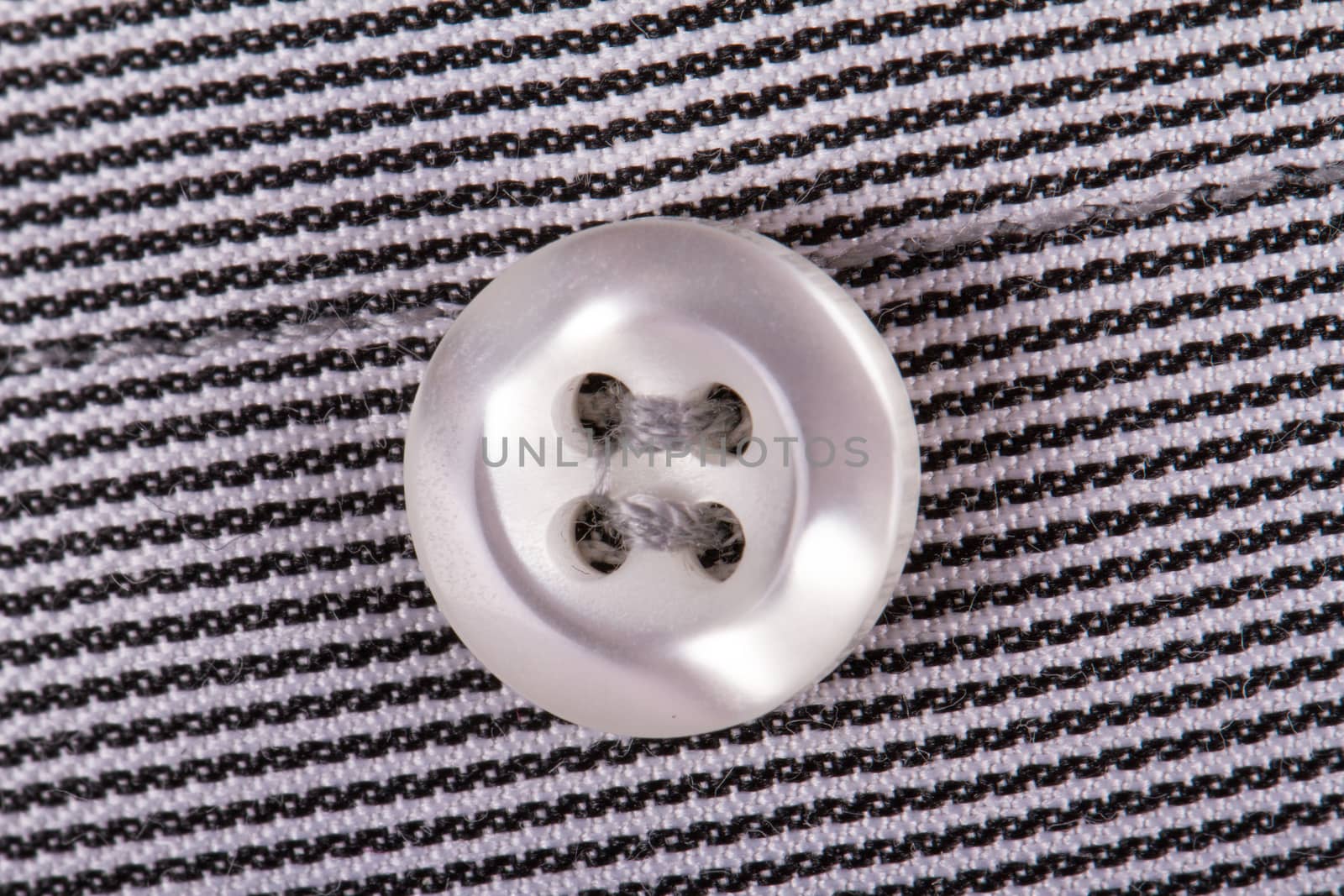 Close up view of shirt button.
