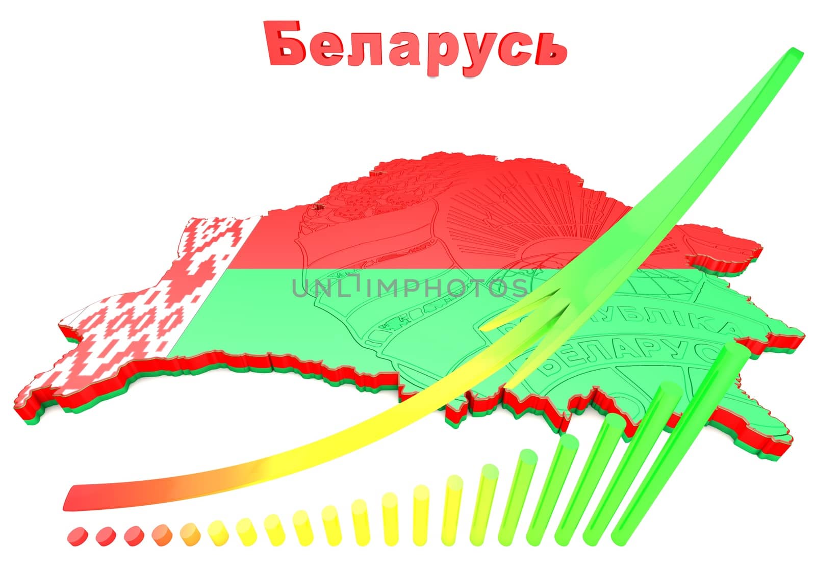 Map illustration of Belarus by dolfinvik