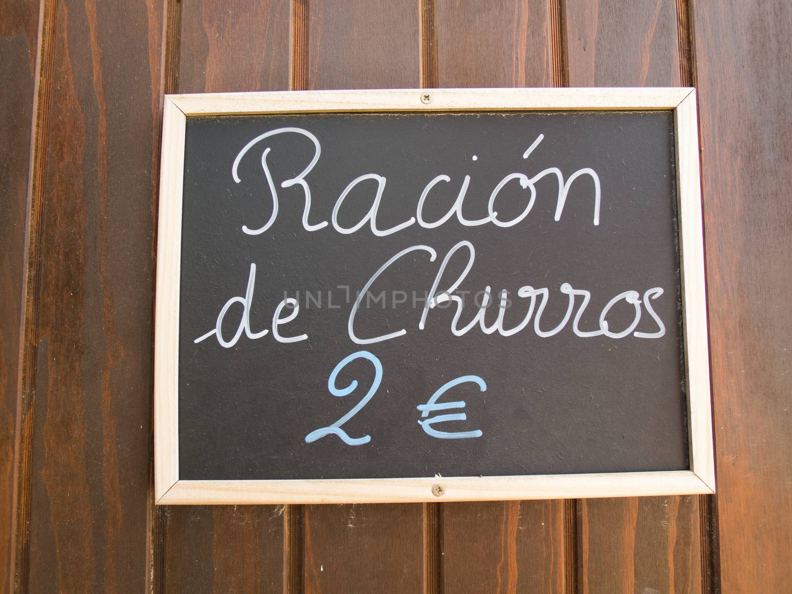 churros ration in blackboard by quintanilla