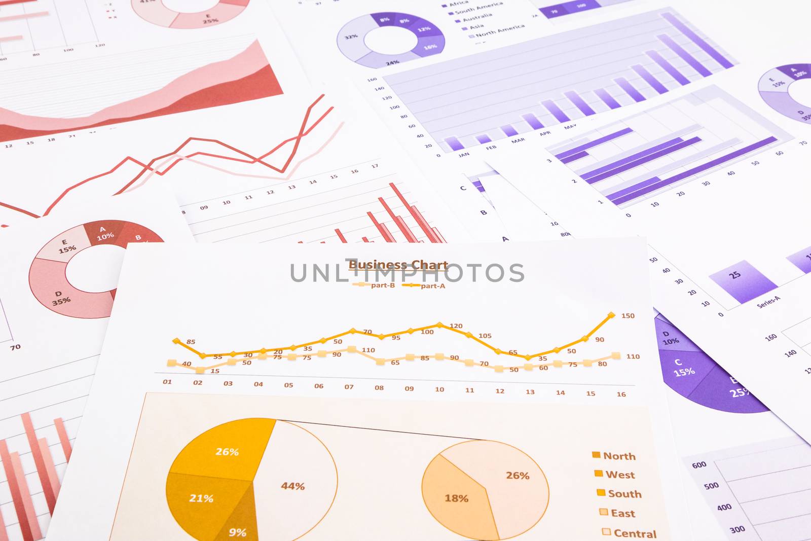 business charts, data analysis, marketing report and educational by vinnstock