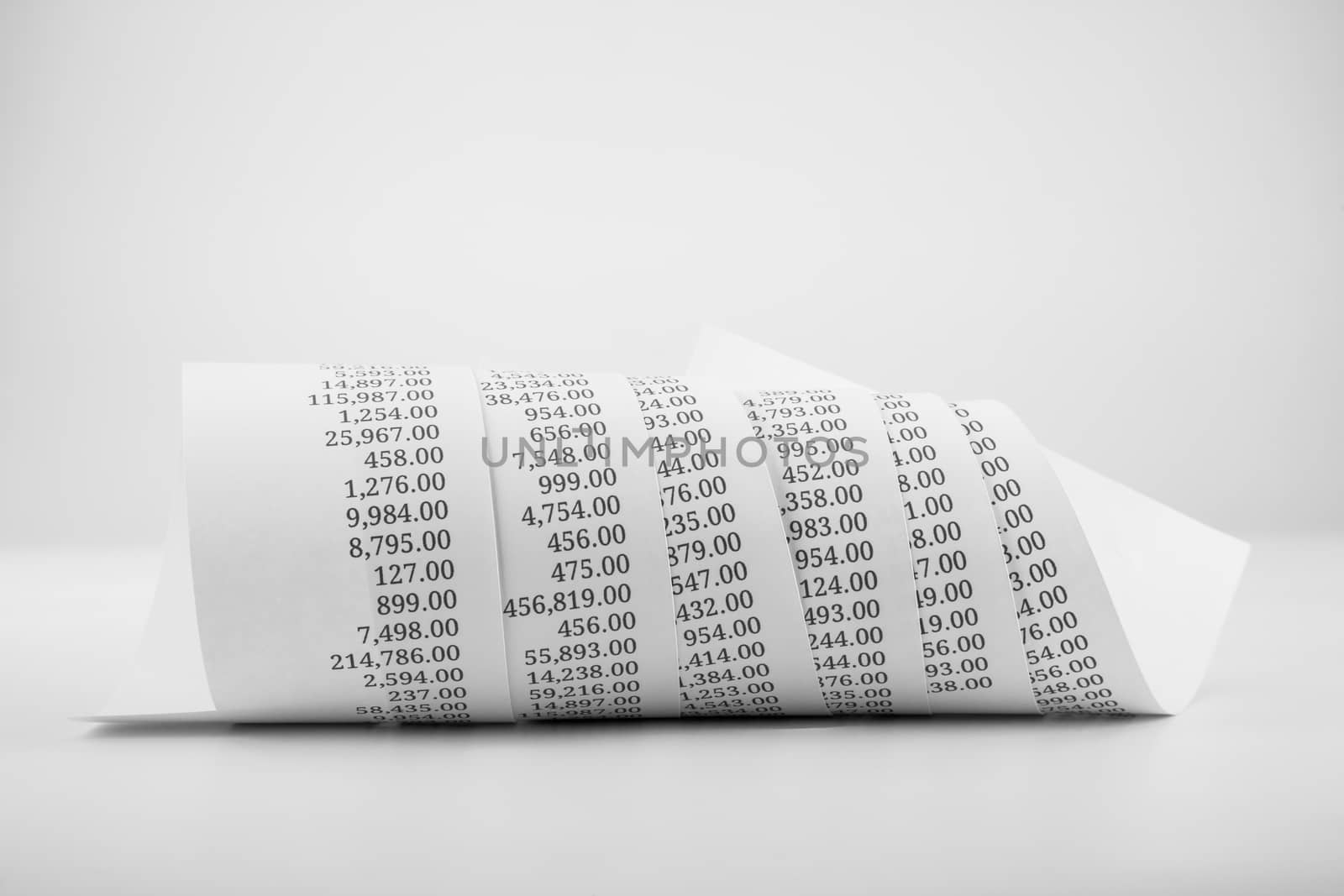 black and white printed paper roll  by vinnstock