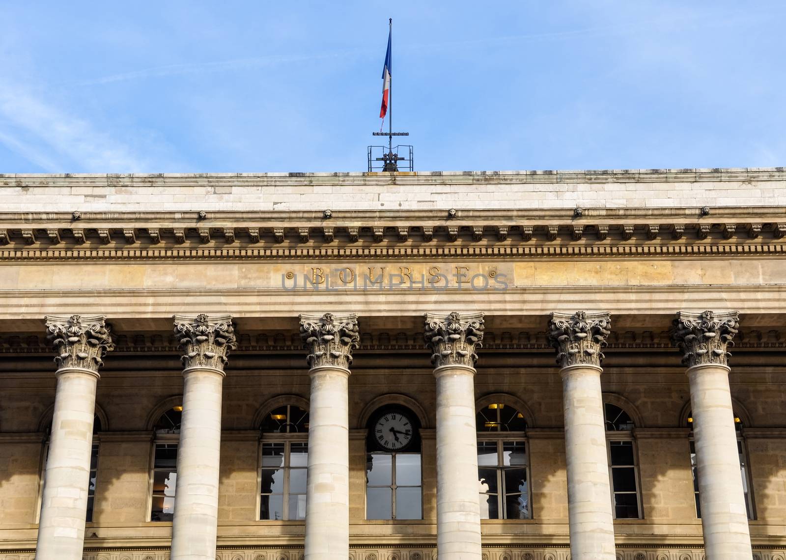 The Bourse, Paris stock exchange in France