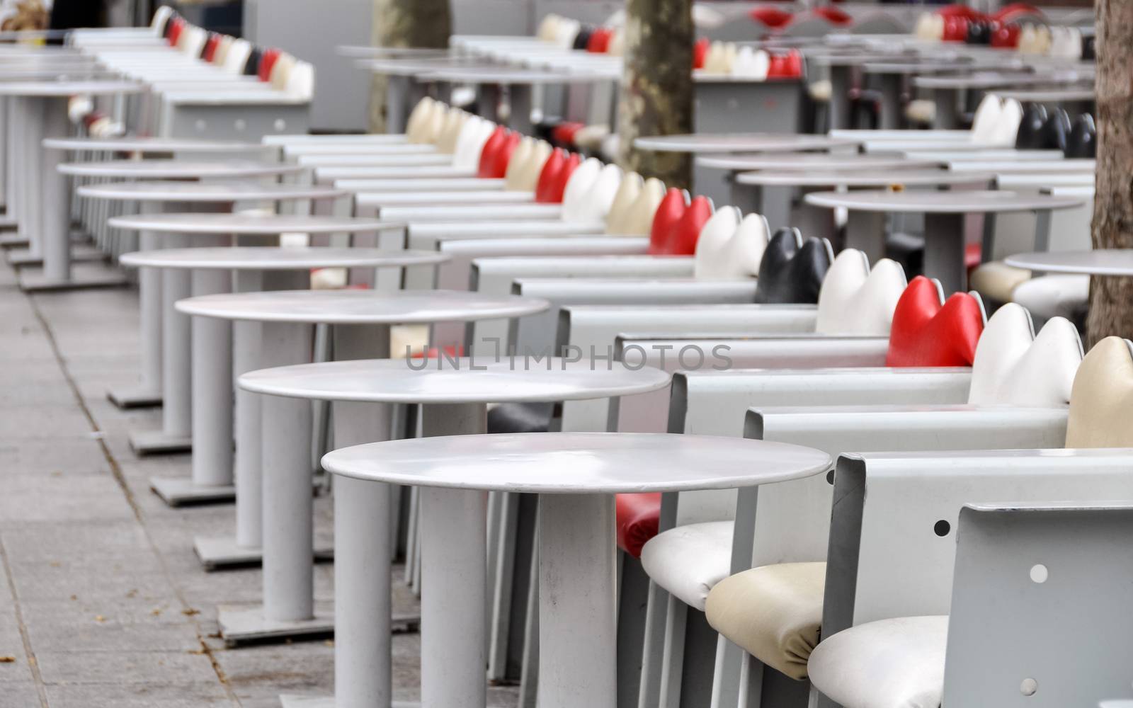 Sidewalk cafe in Paris, France