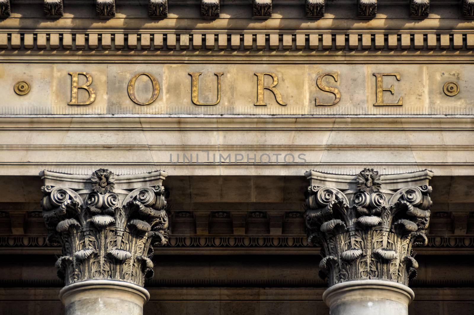 The Bourse, Paris stock exchange in France