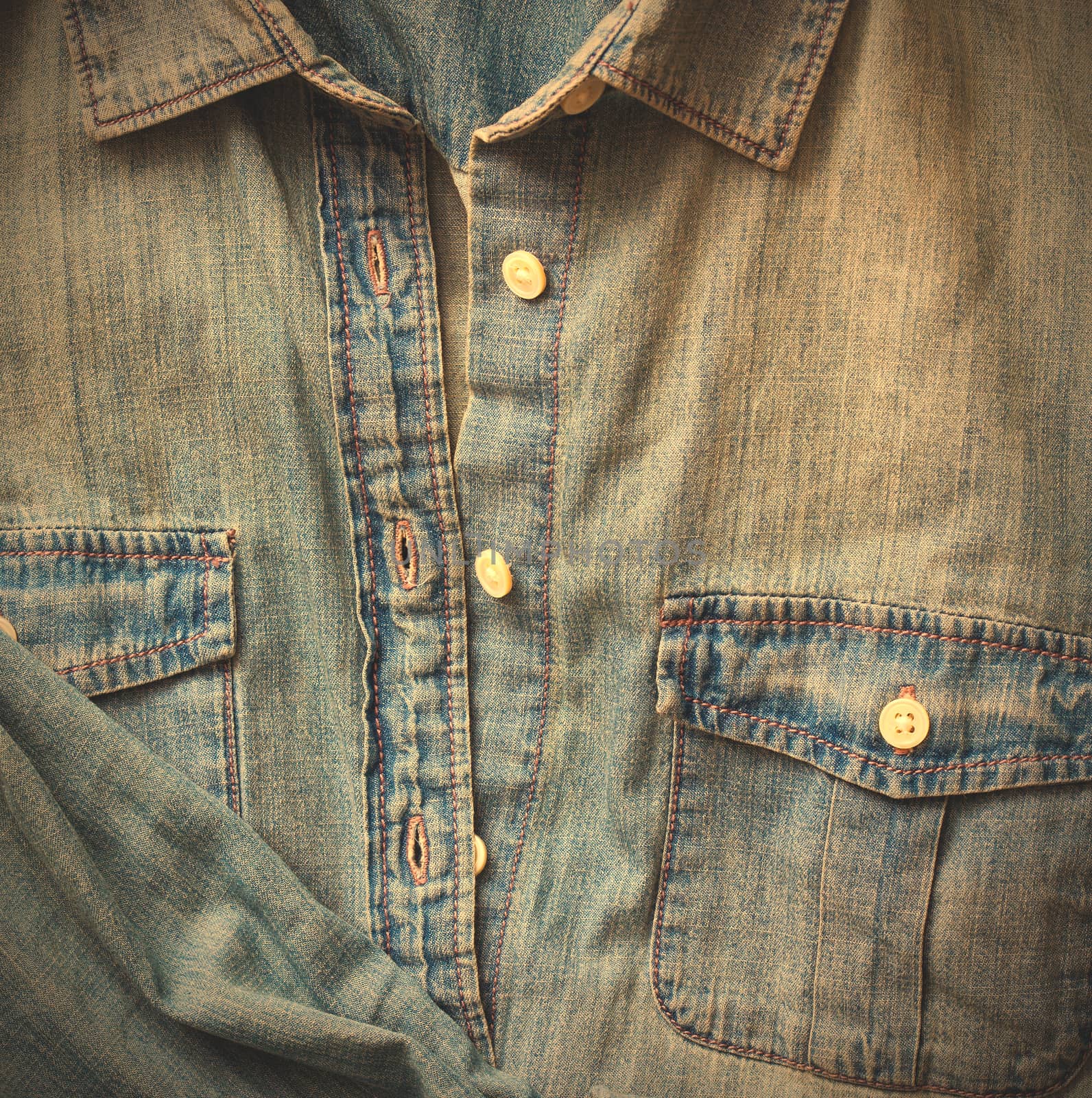 denim shirt with a pocket by Astroid