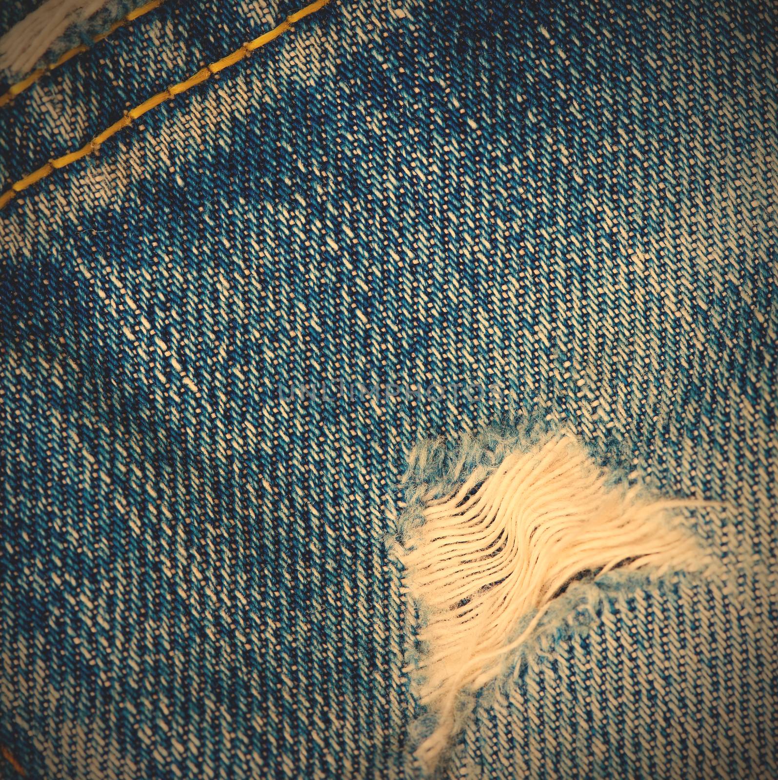 frayed blue jeans by Astroid