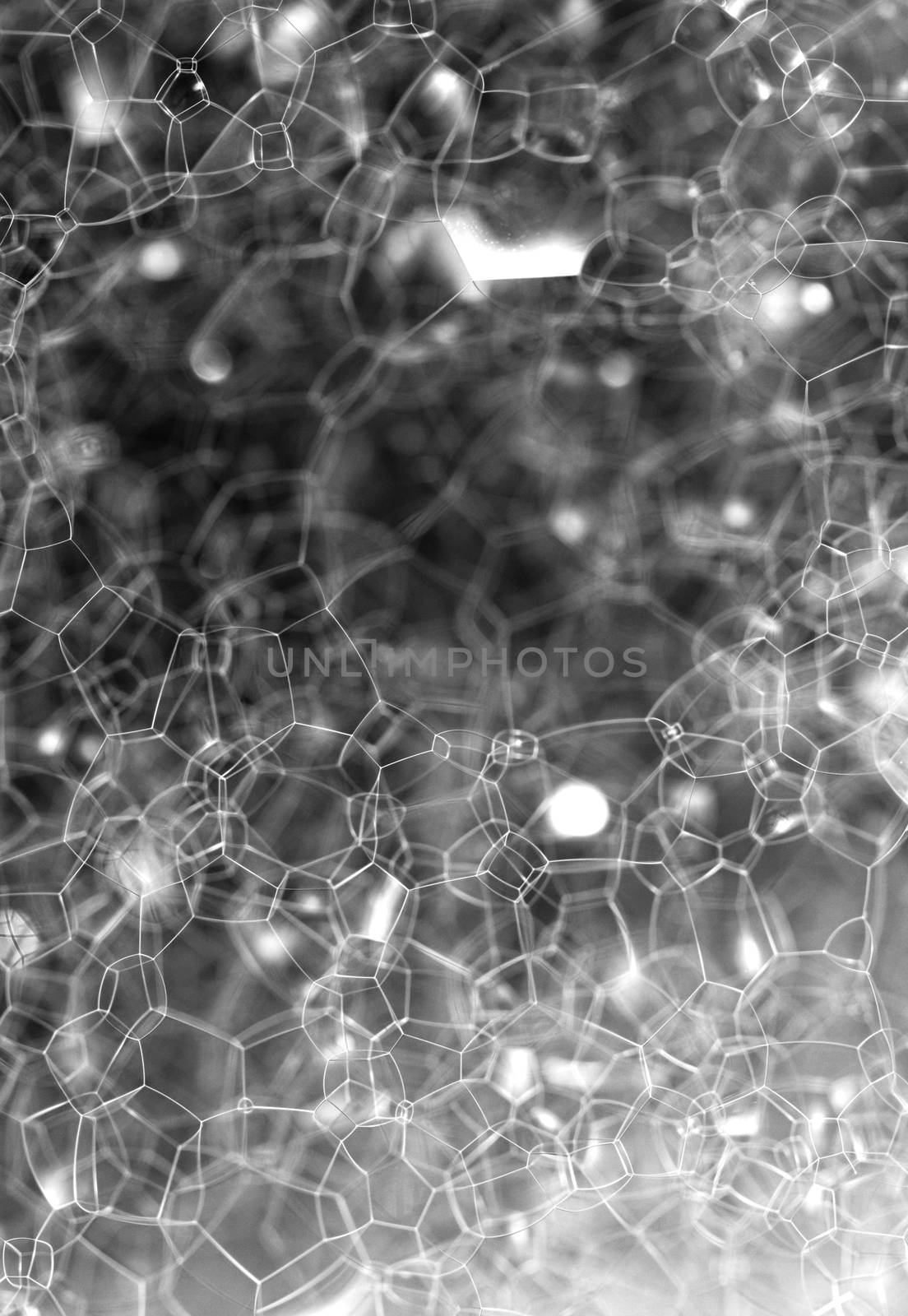 The surface of the bubble - macro photo