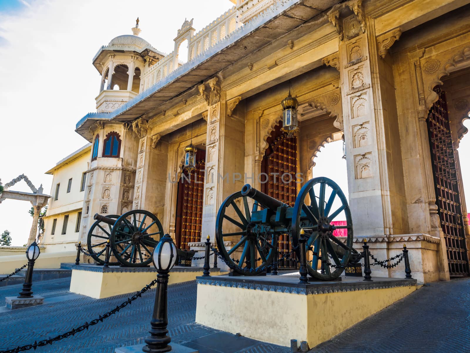 Gate of City Palace in Udaipur, Rajasthan, India