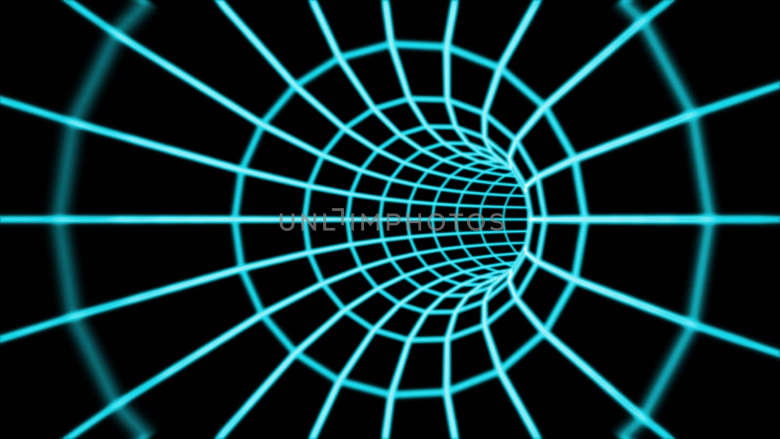 Render of Abstract 3d tunnel from a grid. 