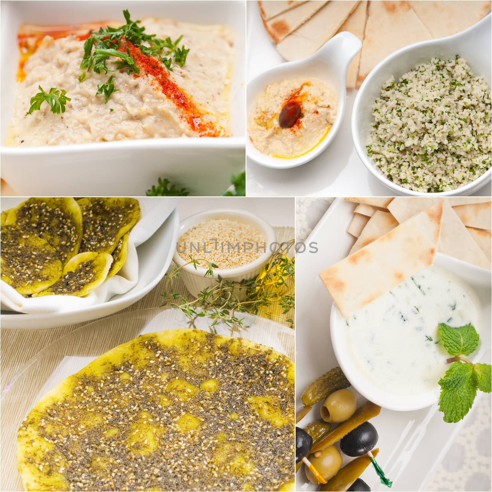 Arab middle eastern food collage  by keko64