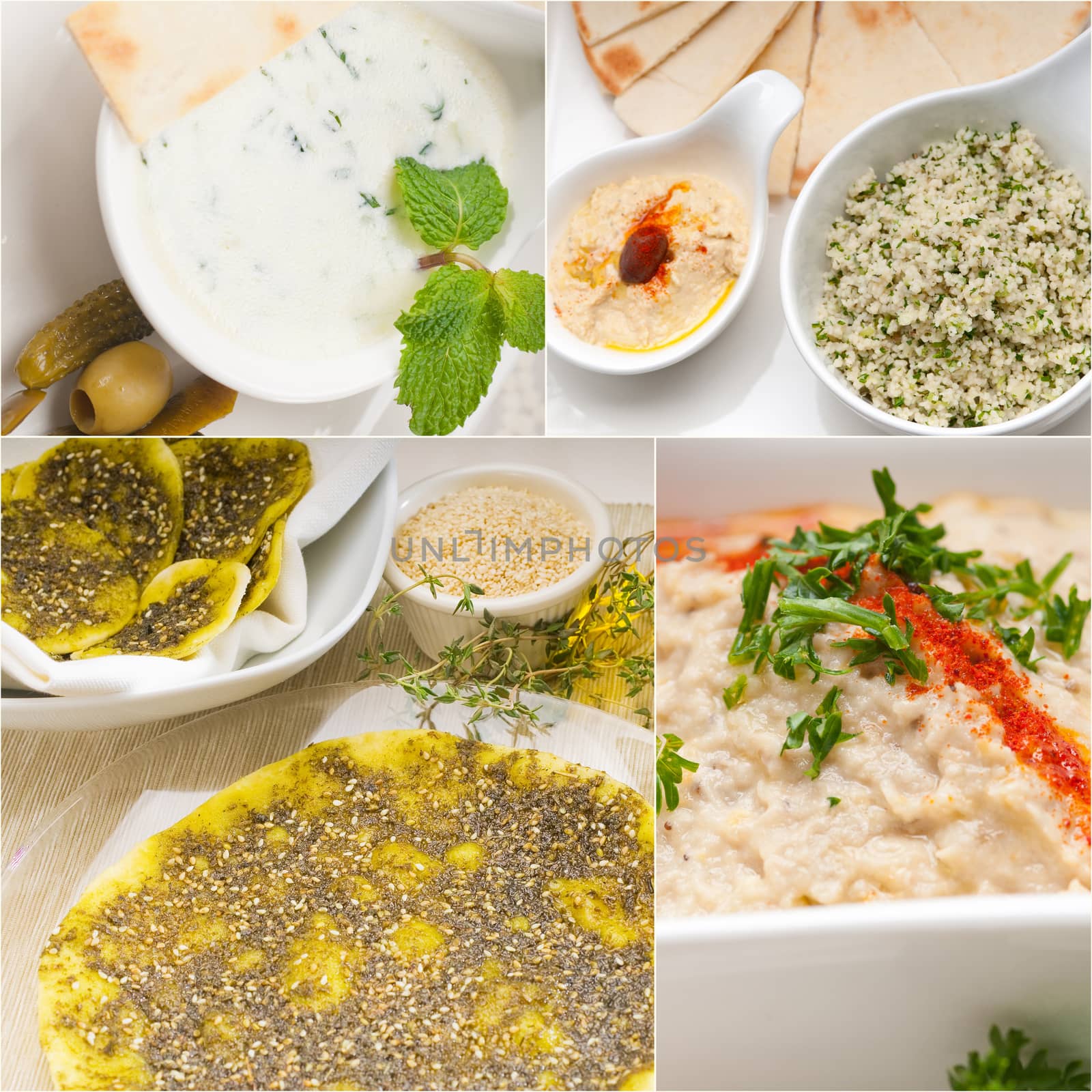 Arab middle eastern food collage  by keko64