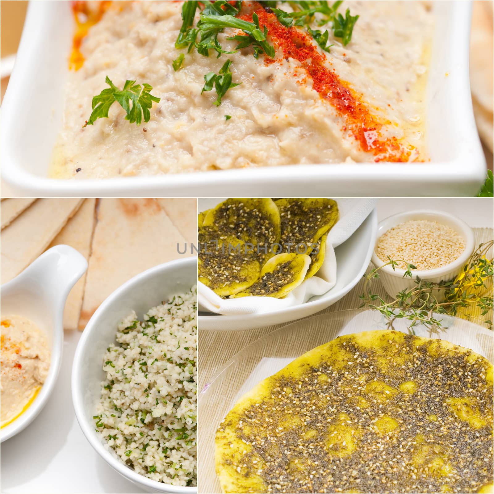 Arab middle eastern food collage  by keko64