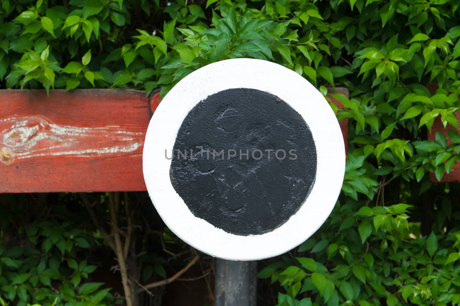 Object at the end of railway.