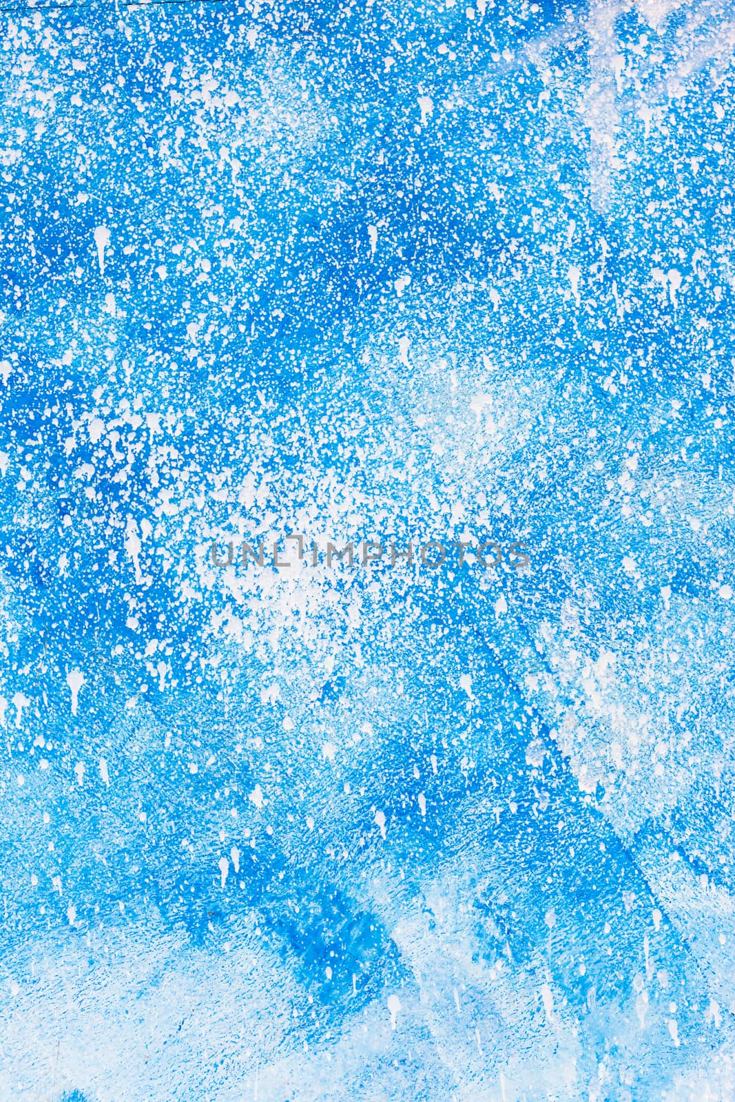 Aged old blue board snow color paint texture.