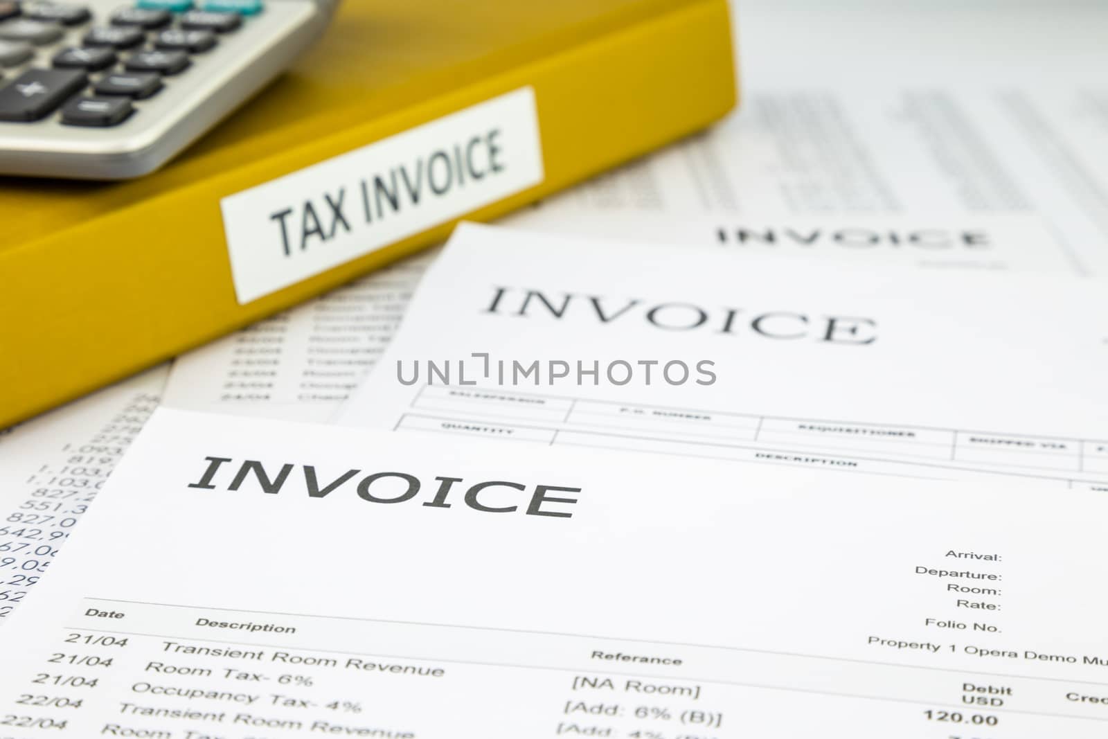 Tax invoices and Bills, Commercial documents by vinnstock