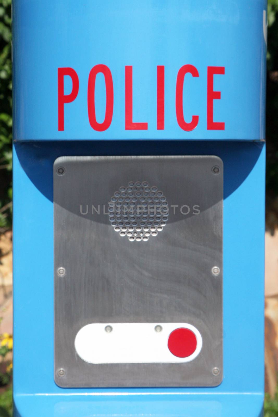 Police or emergency call box to summon help.