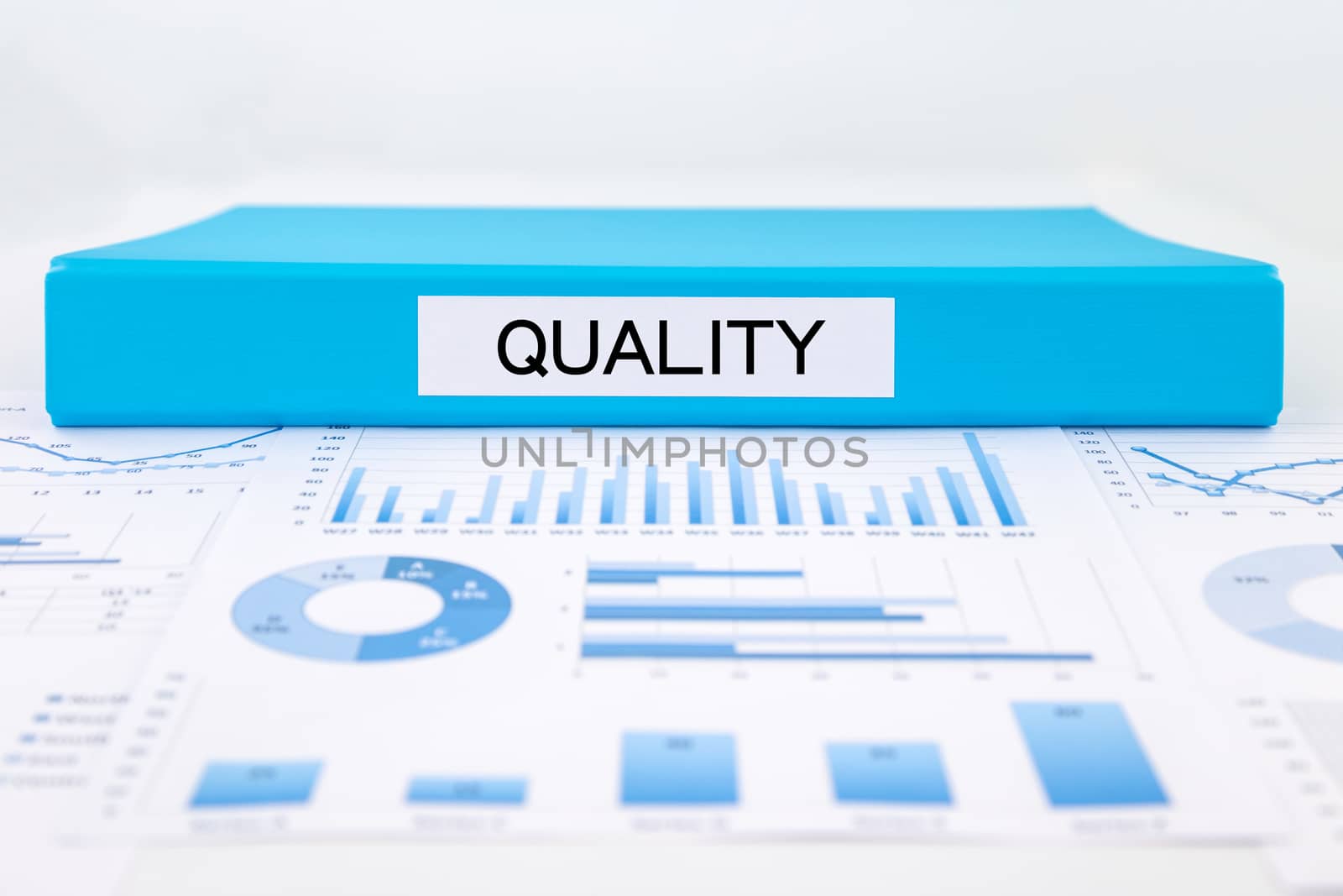 Quality management plan with, graphs, charts and business evalua by vinnstock