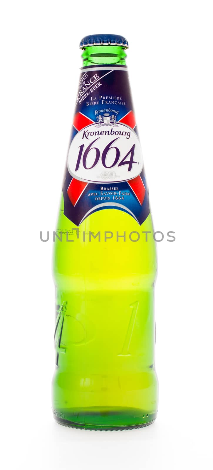 Winneconne, WI - 3 February 2015: Kronenbourg 1664 beer was first brewed in 1952 in Strasbourg, France.