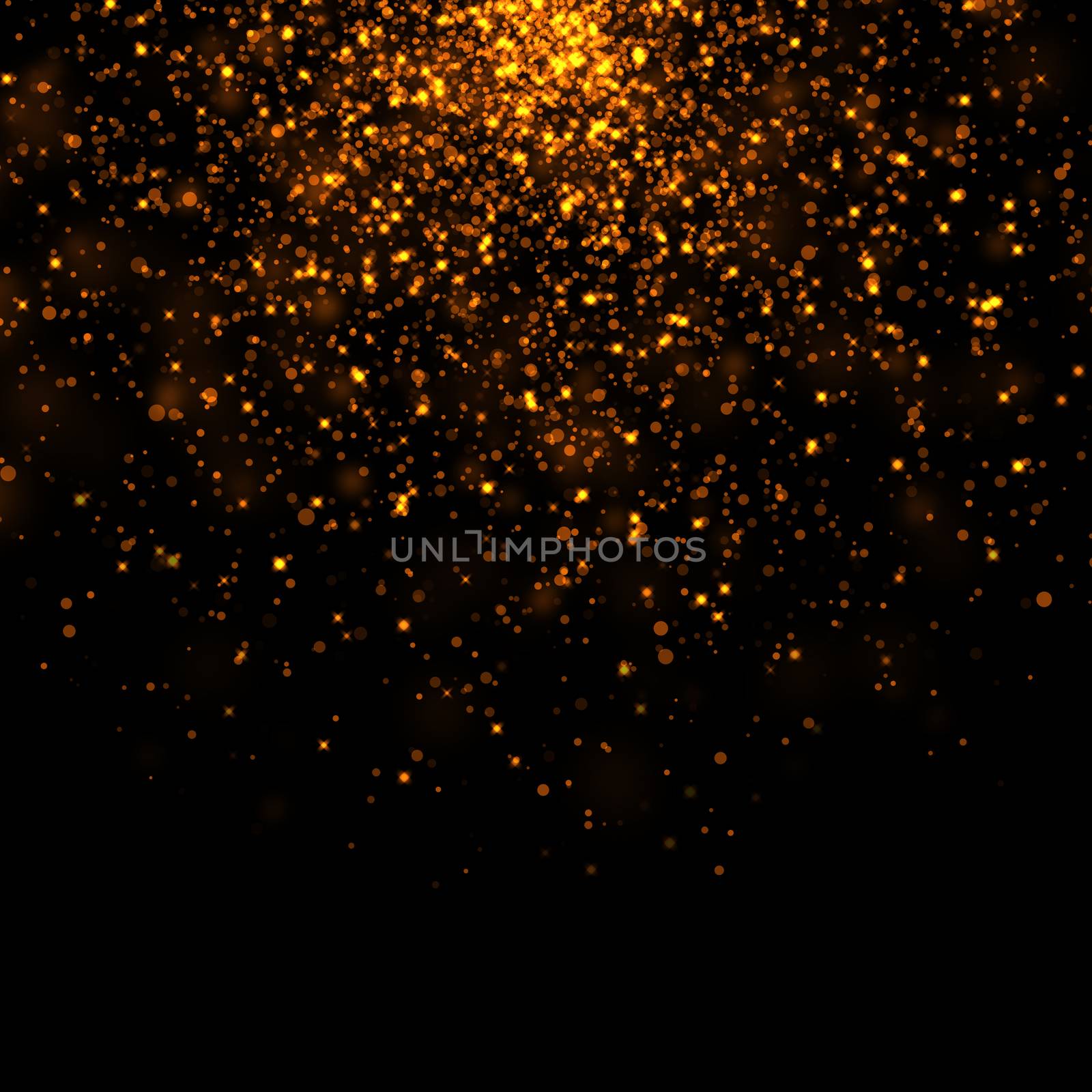 gold glittering bokeh stars dust by kaisorn