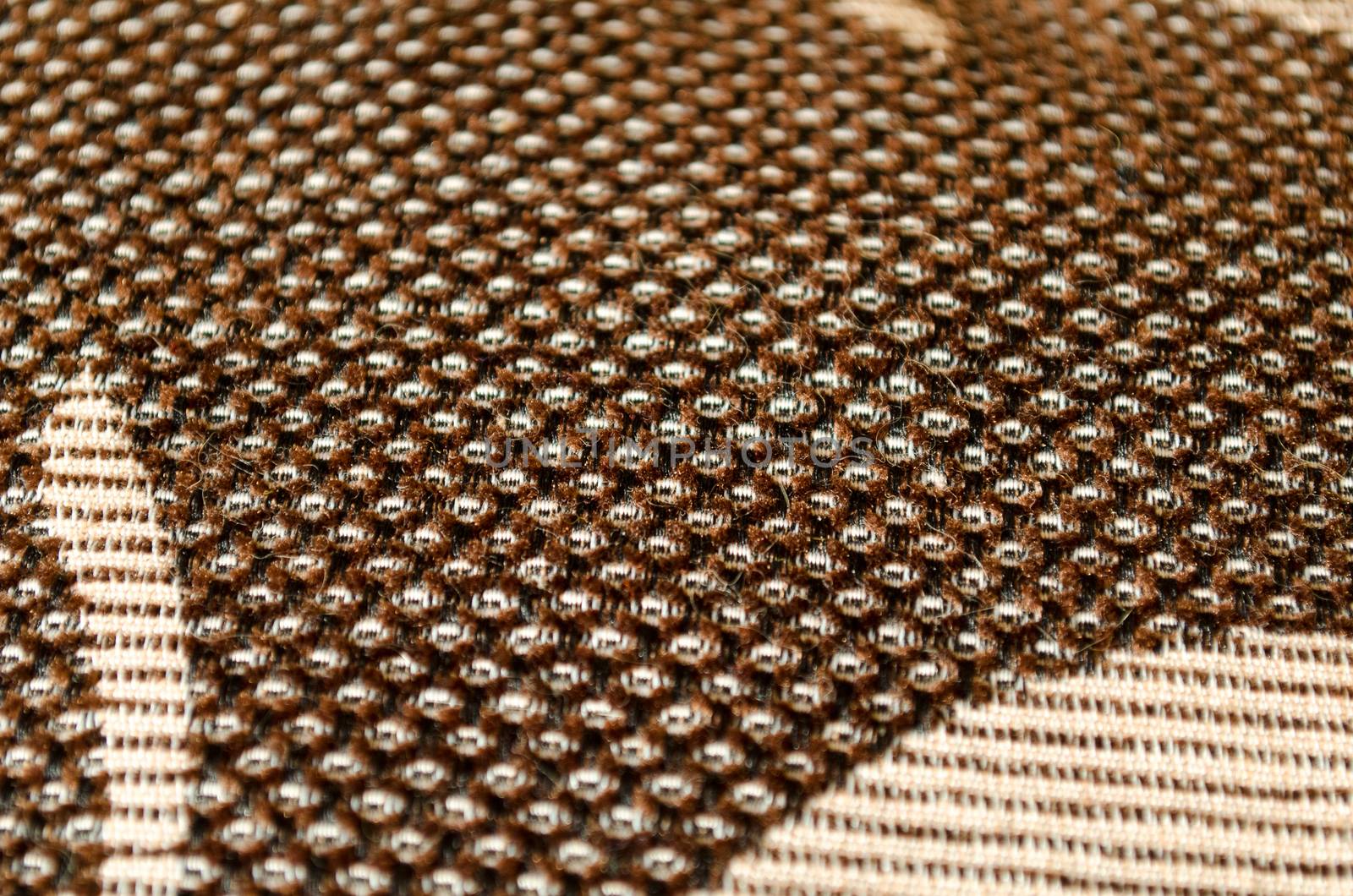 Brown linen texture closeup