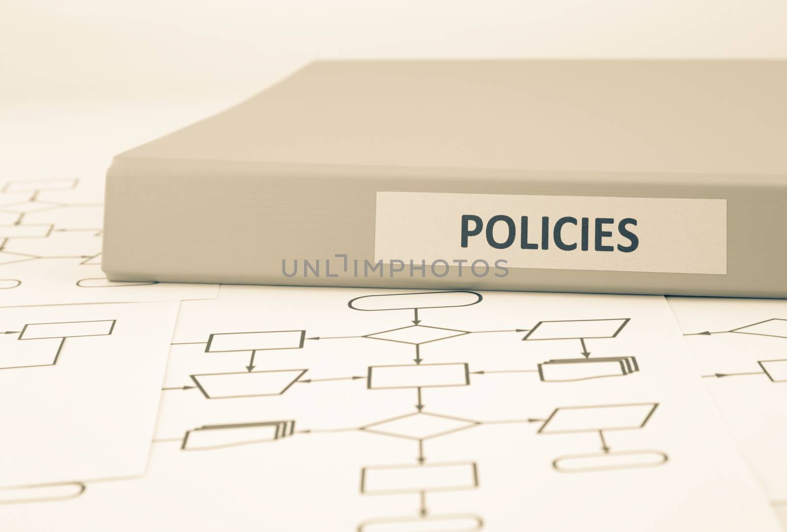 Business policies and procedures, sepia tone by vinnstock