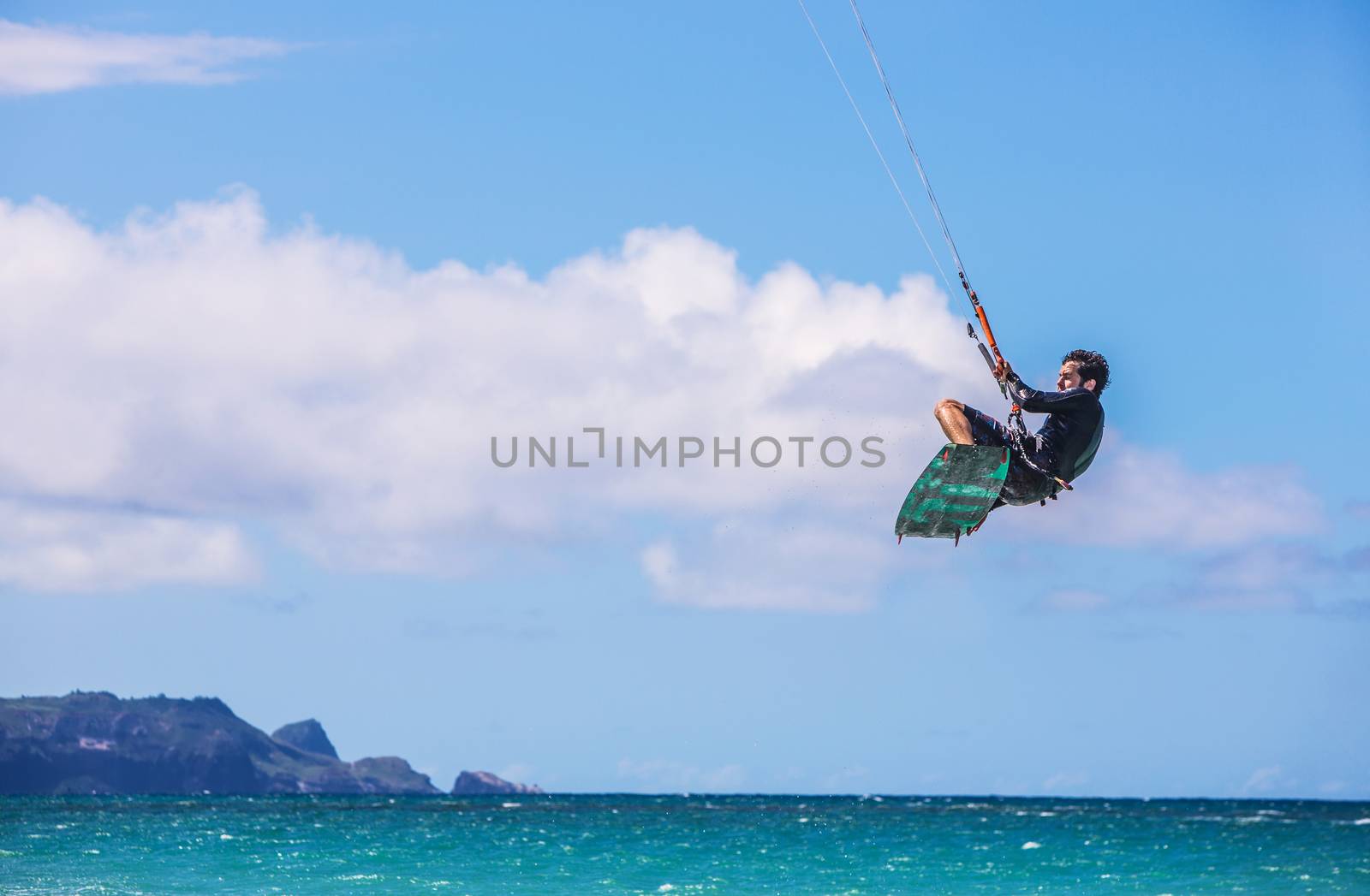 Maui Kiter at Kanaha Beach Park by Creatista