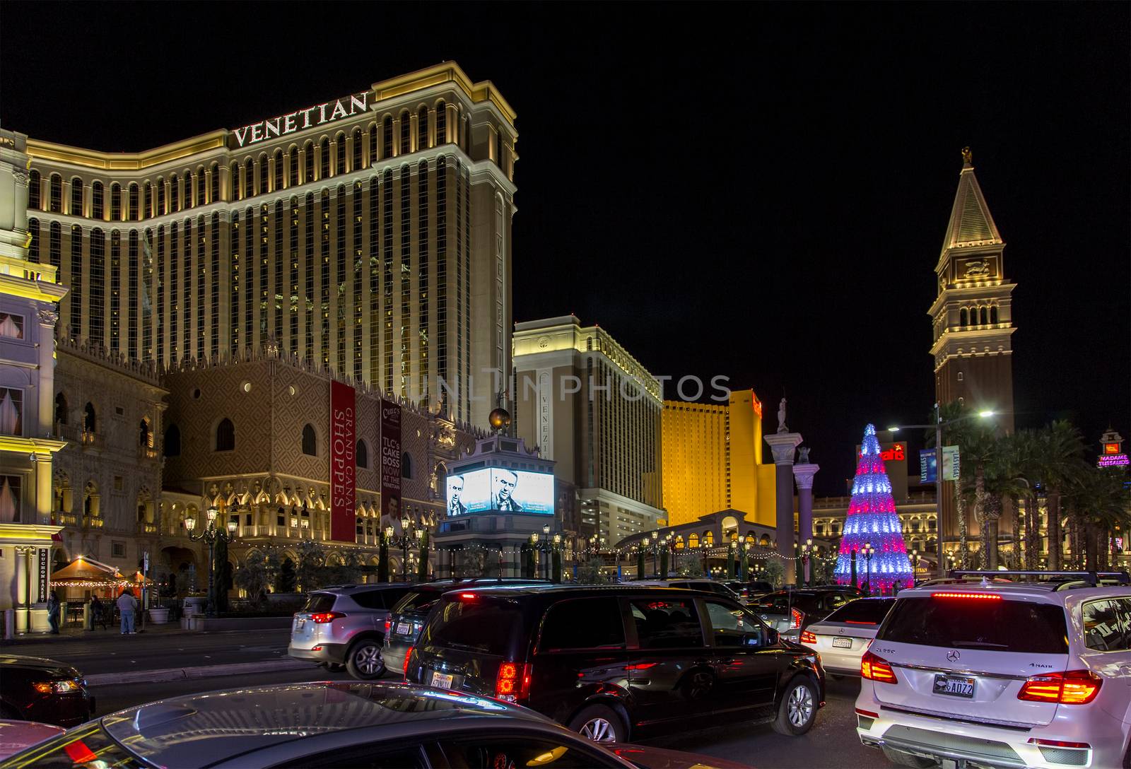 Las Vegas Strip at Christmas by Creatista