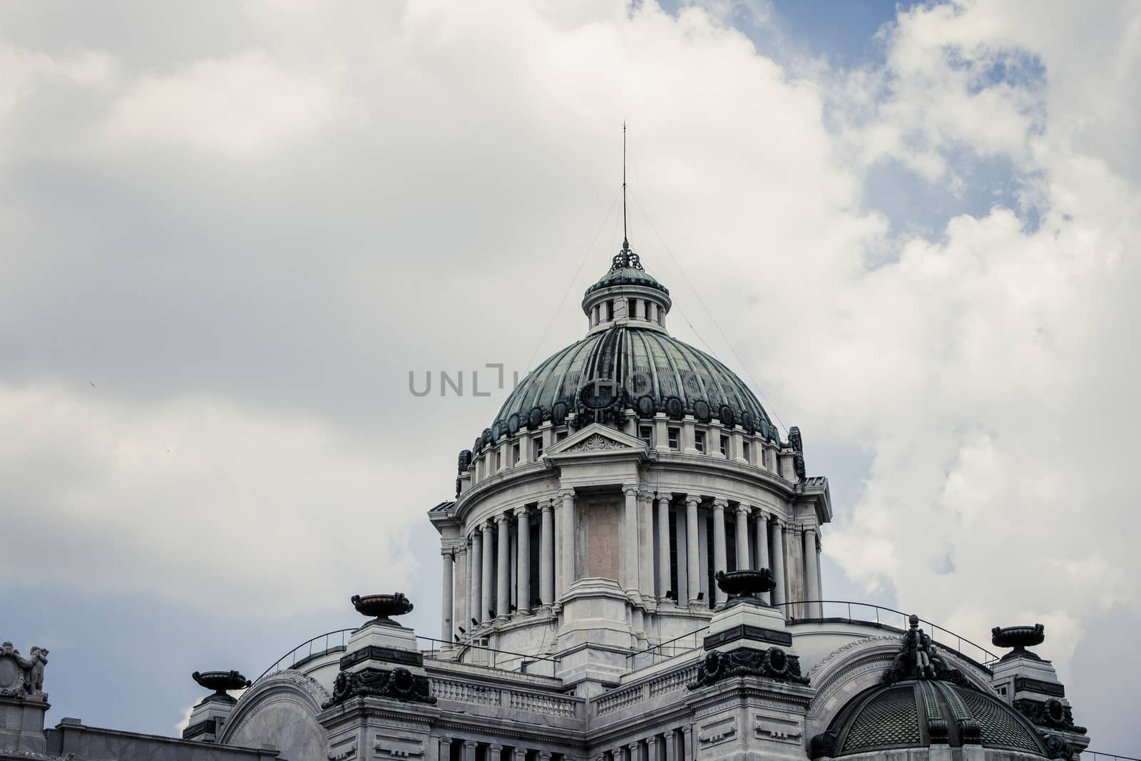 The dome of the Royal palace in Bangkok, Thailand