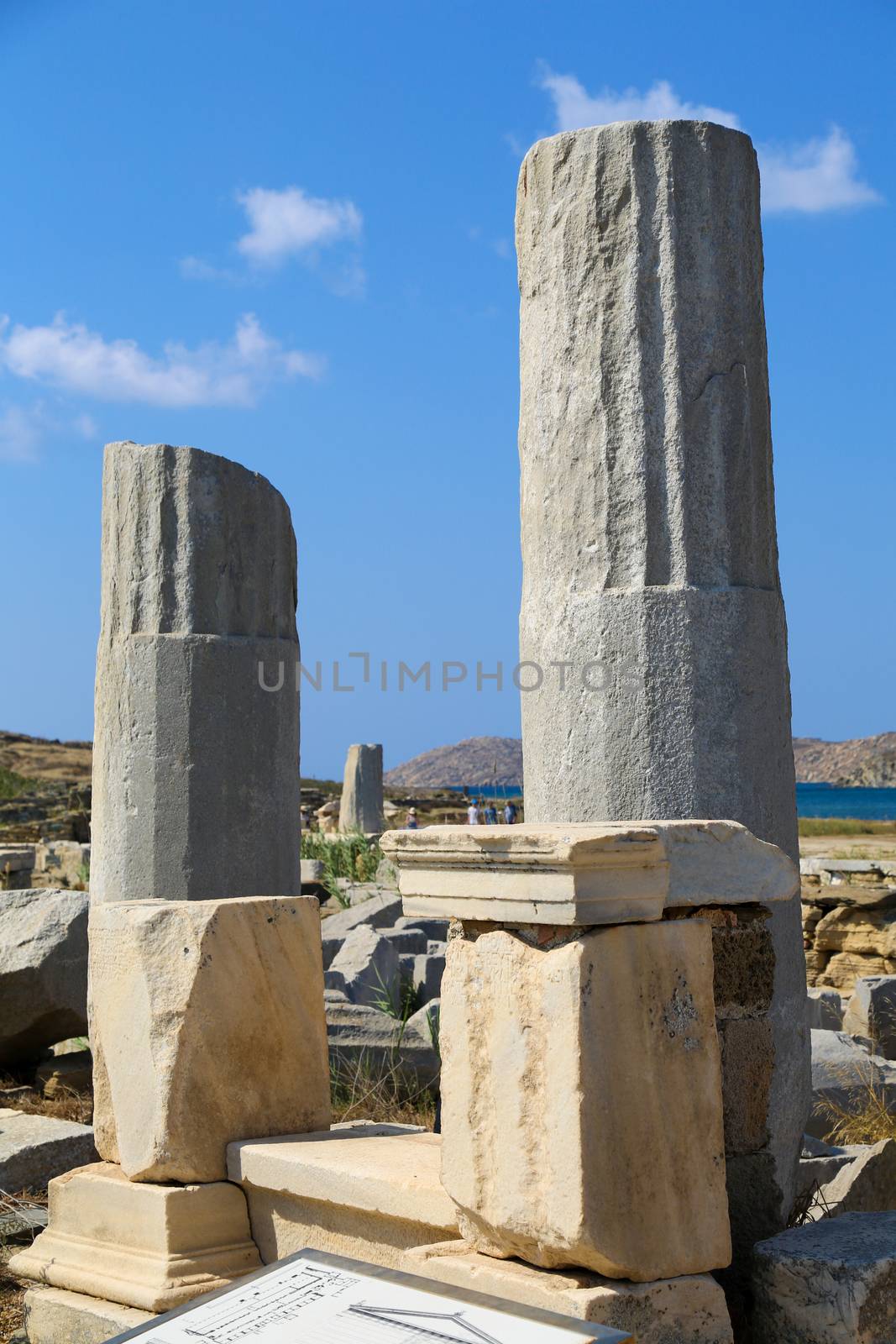 The island of Delos: an important archaeological site in Greece
