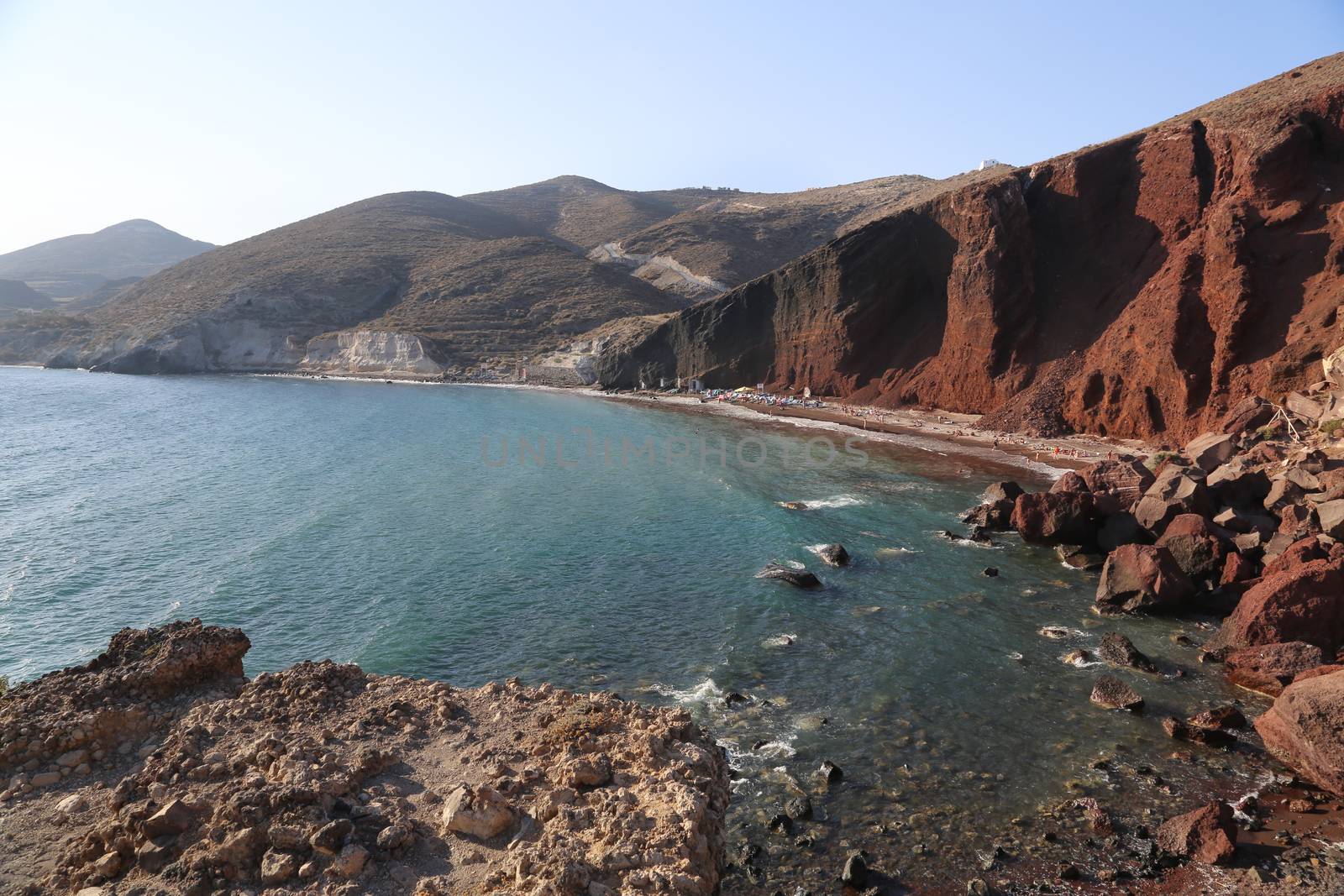 Red Beach in Akrotiri, Santorini island, Greece