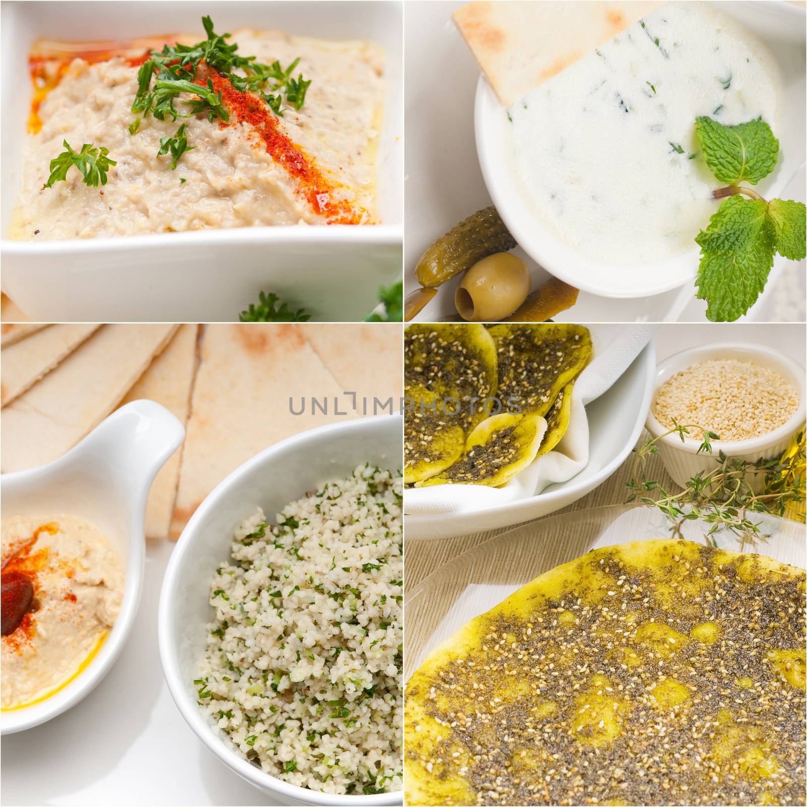 Arab middle eastern food collage  by keko64