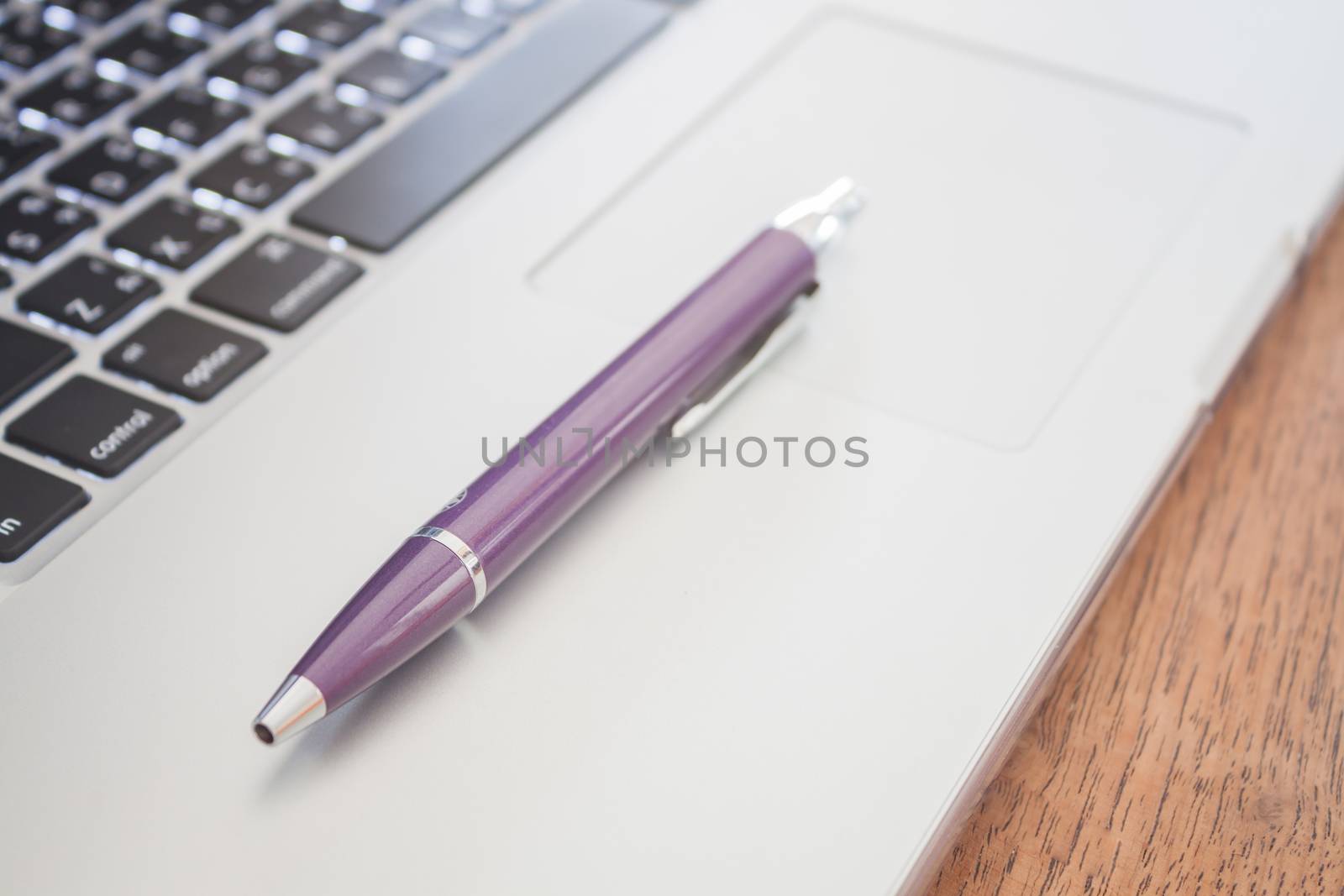 Close up notebook with pen, stock photo