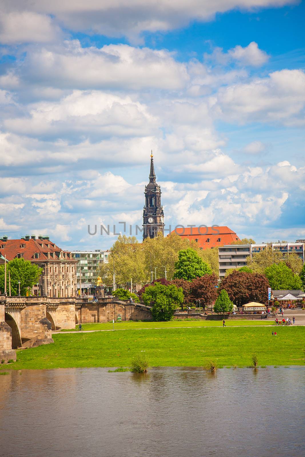 Dresden in a beautiful summer day, Germany.