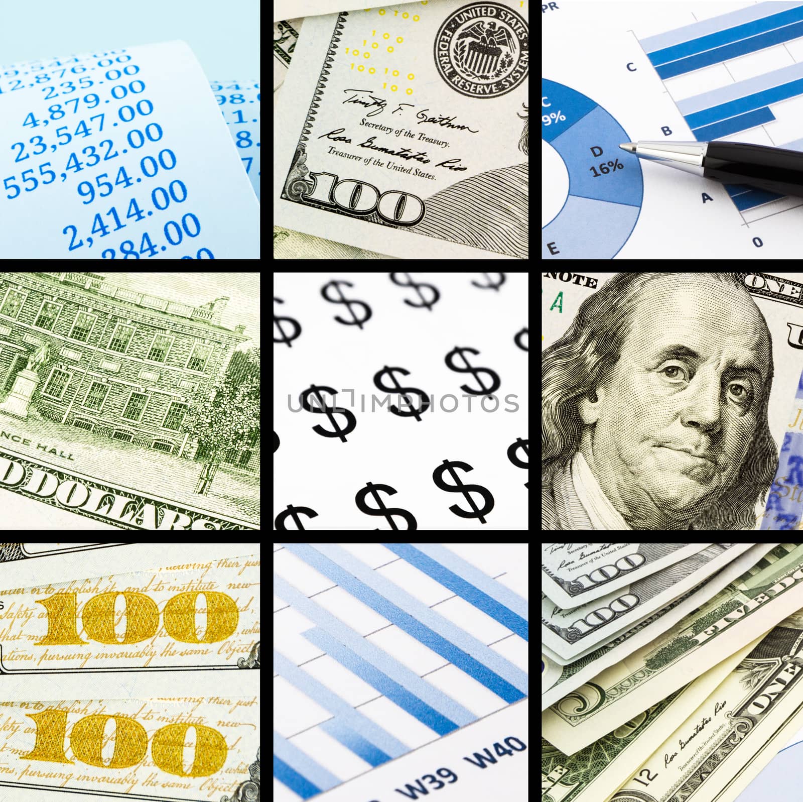 Group of business, finance and money collection theme images by vinnstock