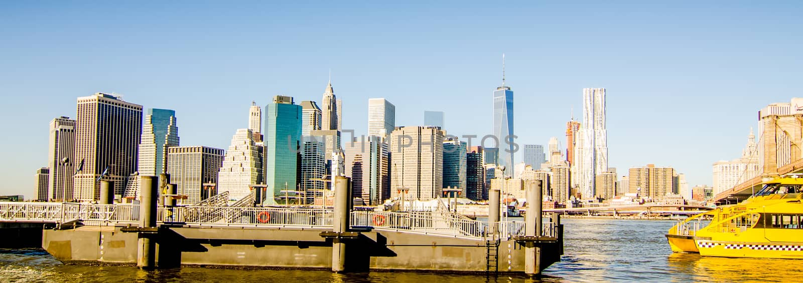 new york city skyline and surroundings