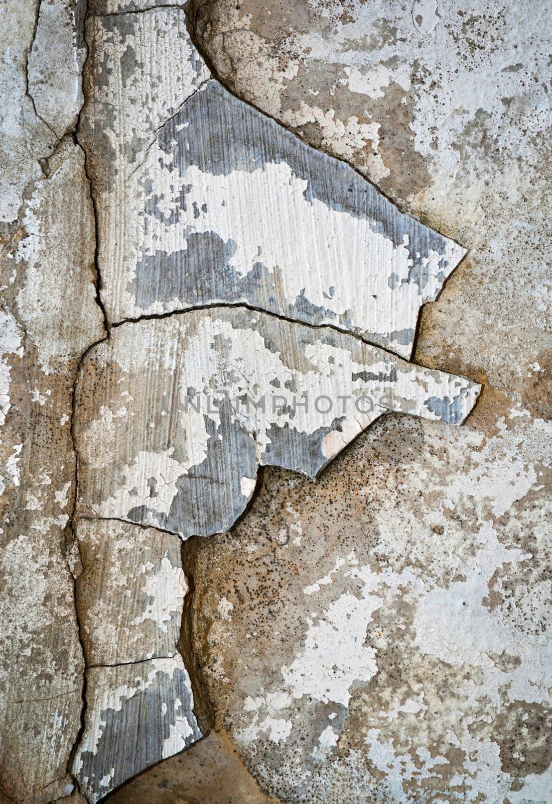 abstract background or texture old cracked concrete wall