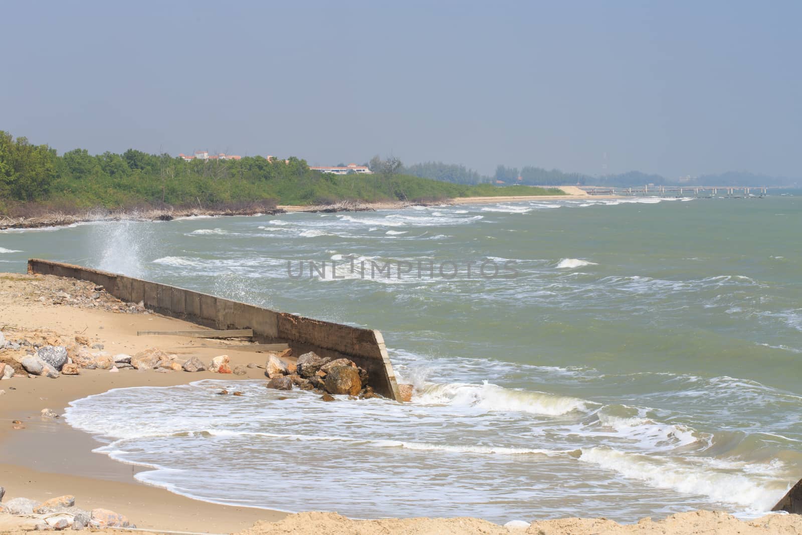 sea sand and 
dilapidated concreat  by papound