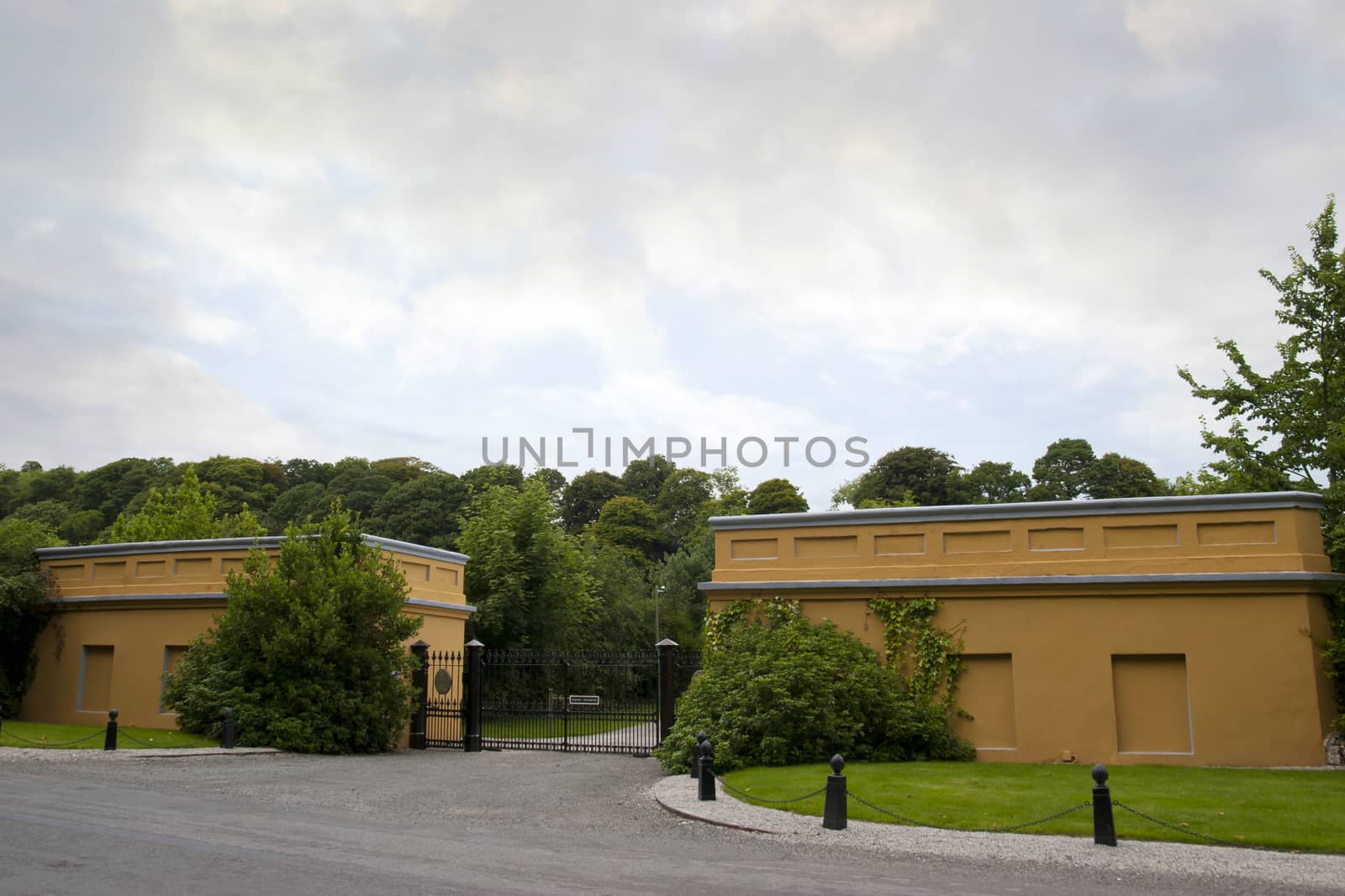 the gatehouse to the Ballynatray estate on the river blackwater in county Waterford Ireland