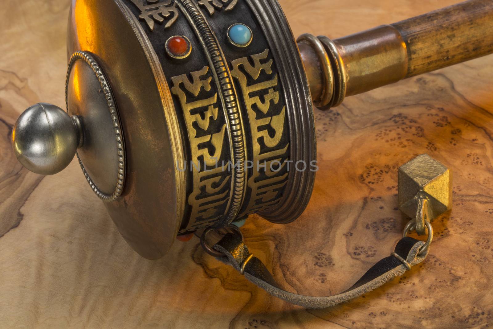 A Buddhist Prayer Wheel - Kathmandu in Nepal