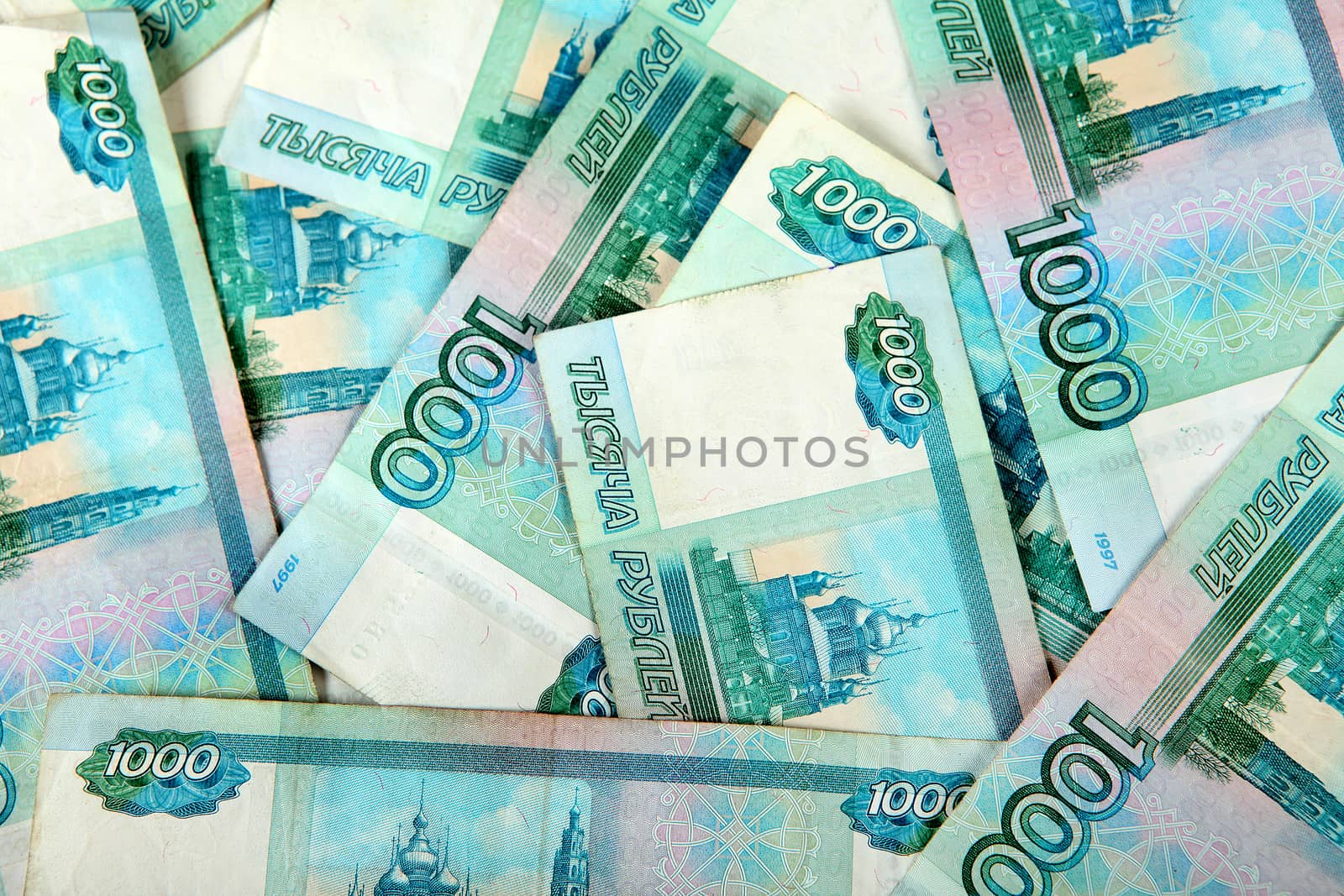 Russian Currency Background by sabphoto