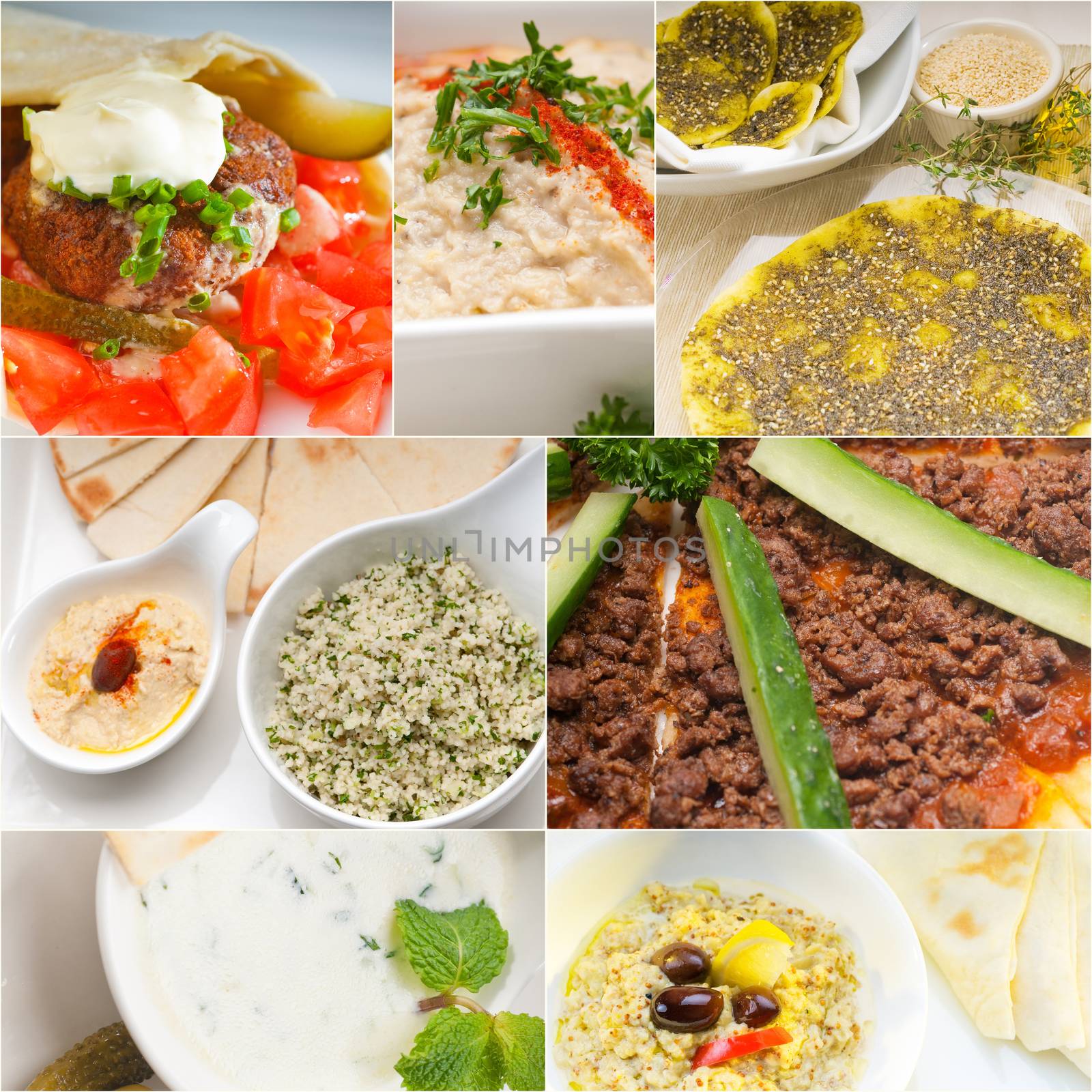 Arab middle eastern food collage  by keko64