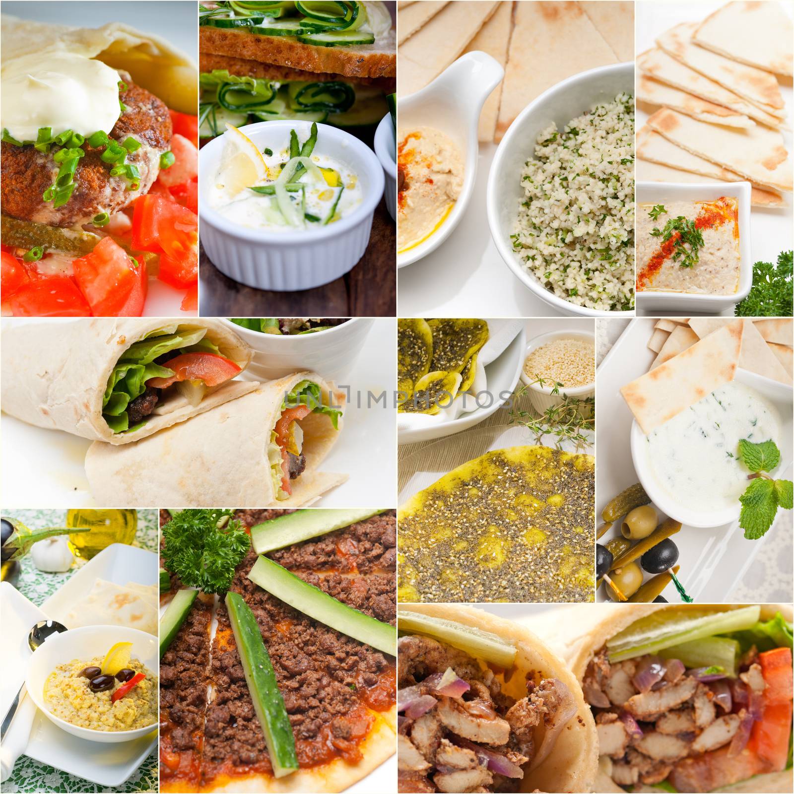 Arab middle eastern food collage  by keko64